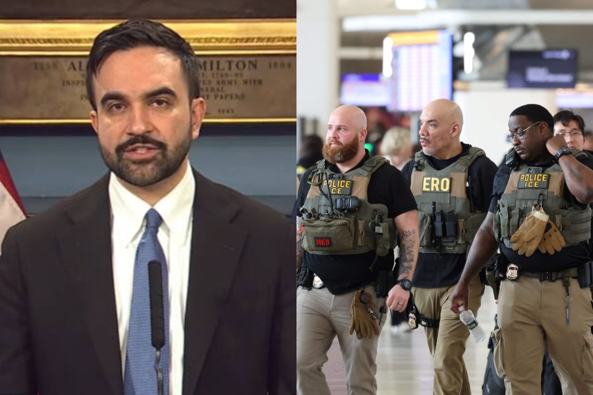 Para frenar al ICE: Nueva York desafía su despliegue en aeropuertos y Mamdani activa ayuda para migrantes