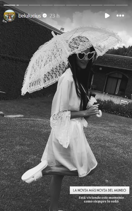 Belu encantada con el casamiento de su hermana menor