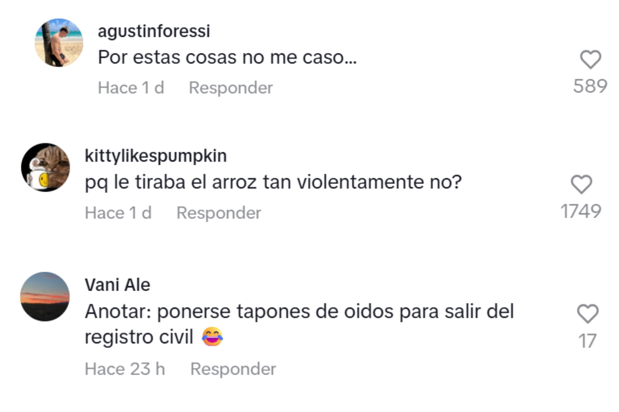 Las reacciones de los usuarios de TikTok