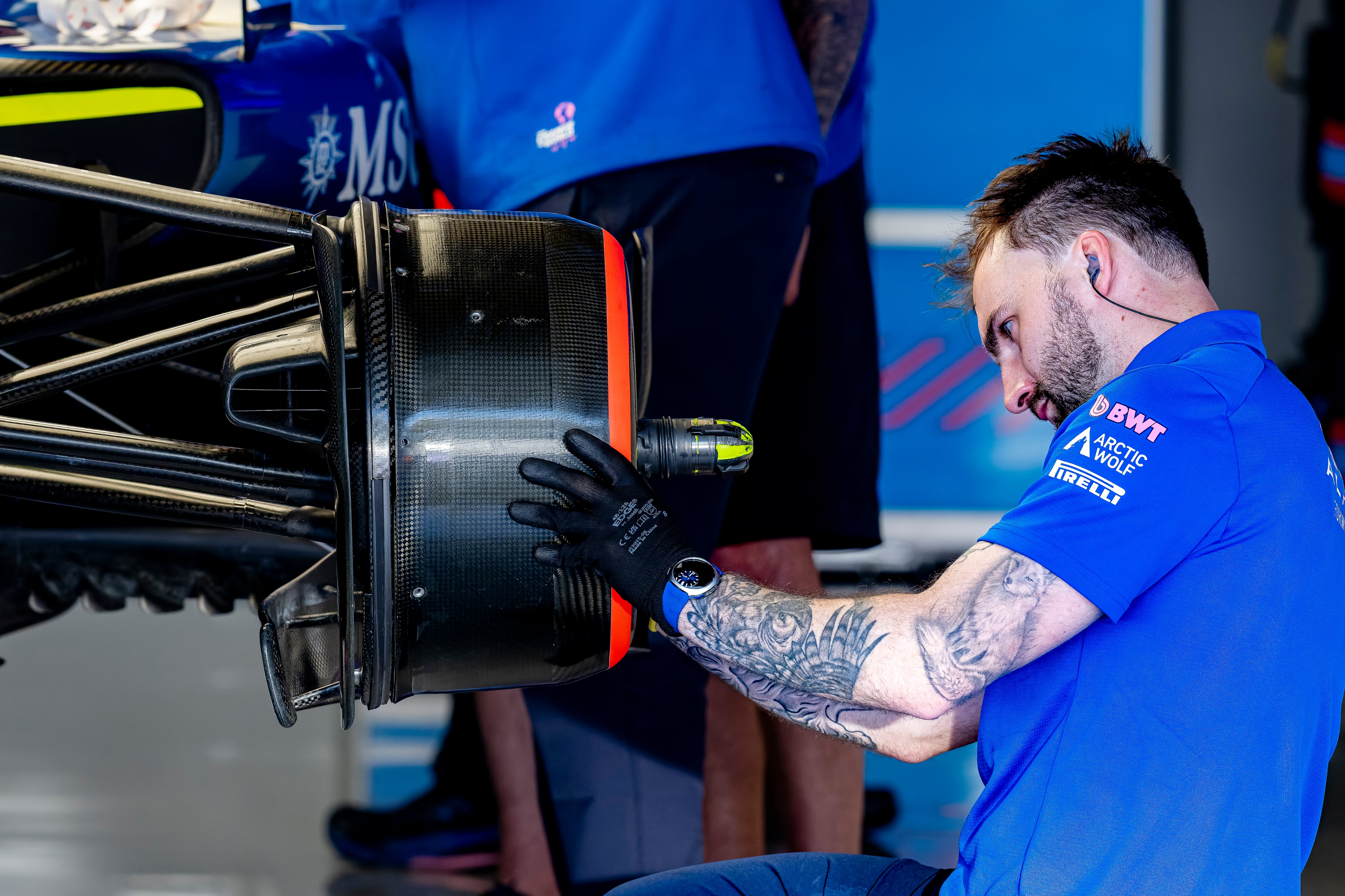 La escudería explicó que se trabaja igual en los dos monoplazas del equipo. (Photo by Marcel van Dorst/EYE4IMAGES/NurPhoto via Getty Images)