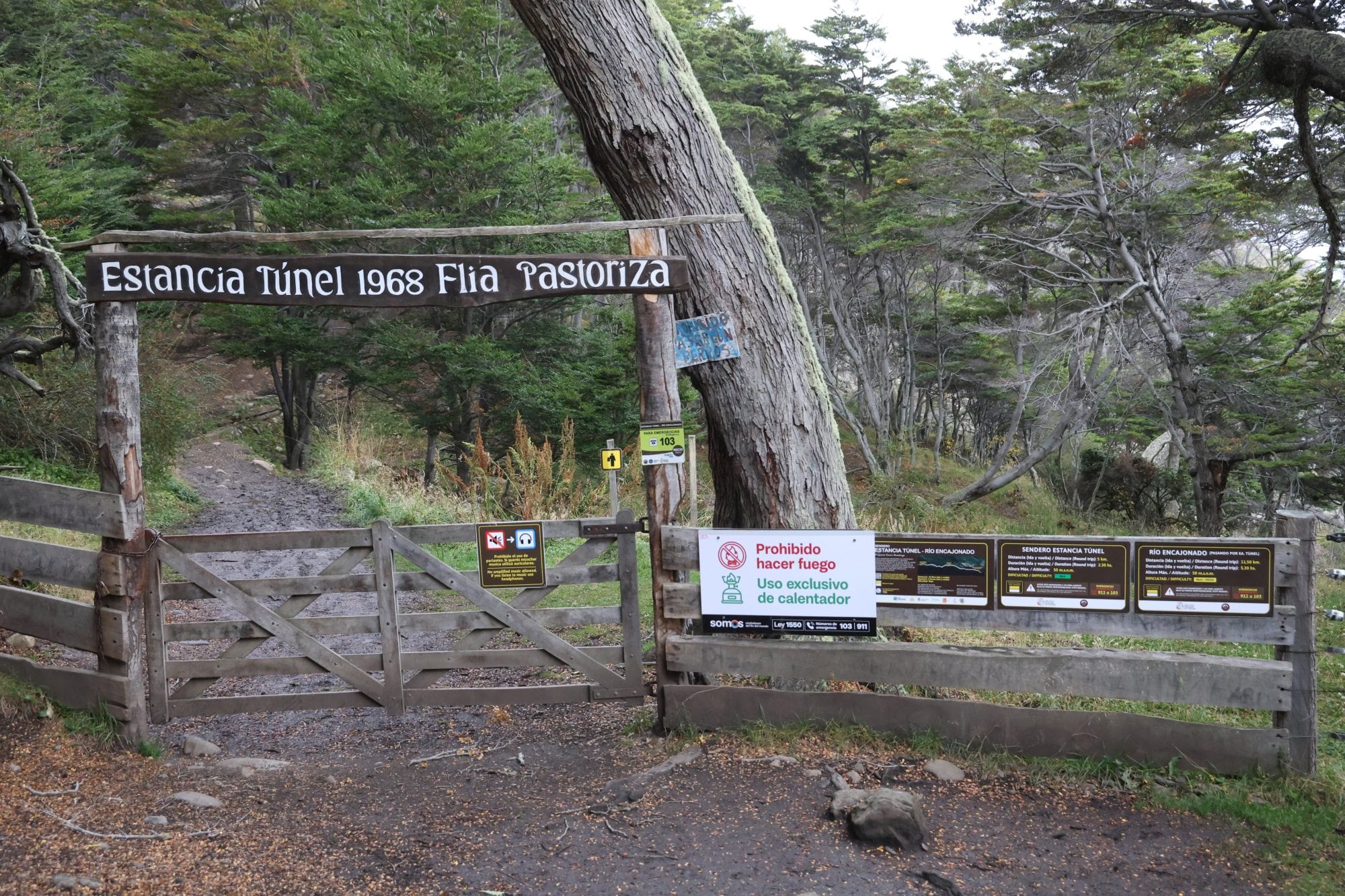 Acceso a la estancia Túnel, Ushuaia