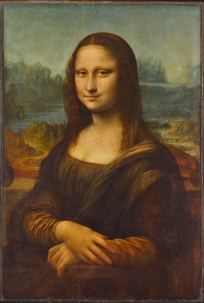 También conocida como La Gioconda, afirman que se puede observar una mancha en el párpado izquierdo y otra en su mano derecha