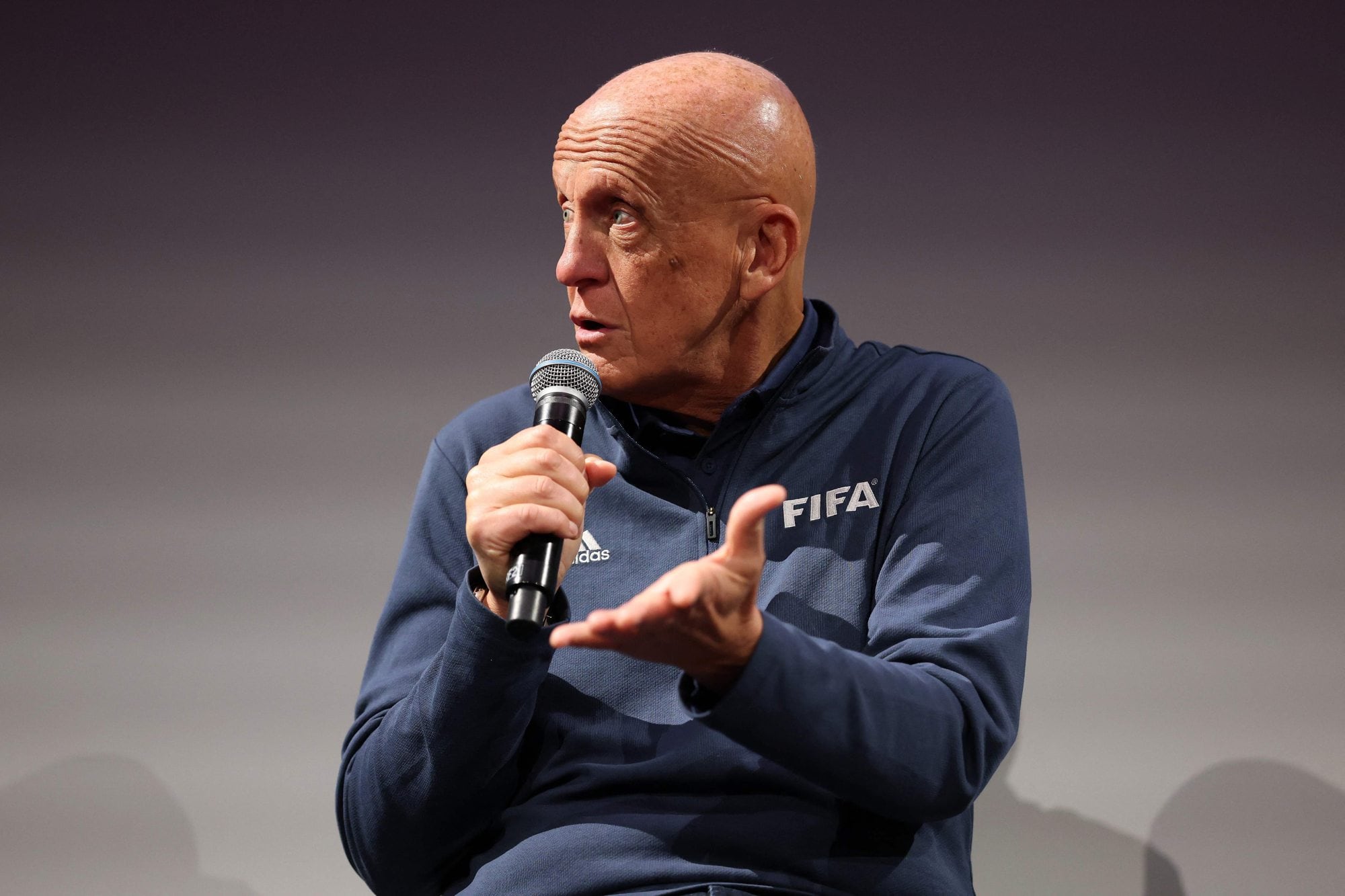 El italiano Pierluigi Collina, en su tiempo