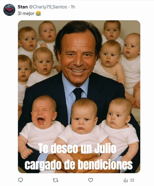 Los memes de julio inundaron los redes (Foto: Captura X/@Charly79_Santos)