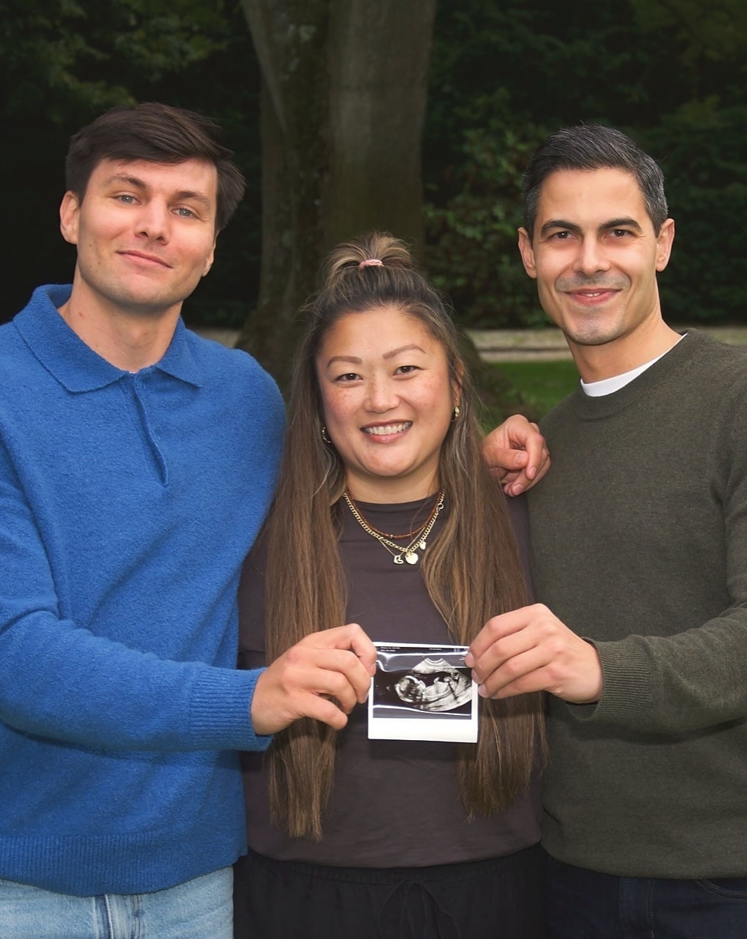 Rob Jetten, Lisa -gestante- y Nicolás Nicolás Keenan