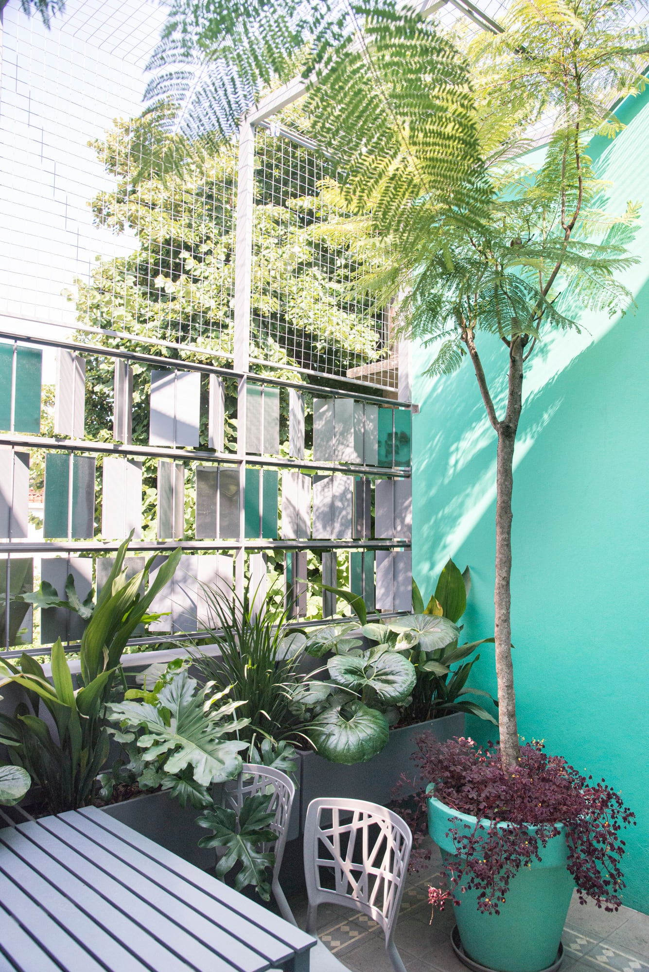 Incluso un rincón pequeño puede expresar una idea clara de paisaje