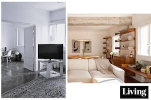 Dos casos de departamentos de época donde se eliminaron paredes para crear un espacio social más actual