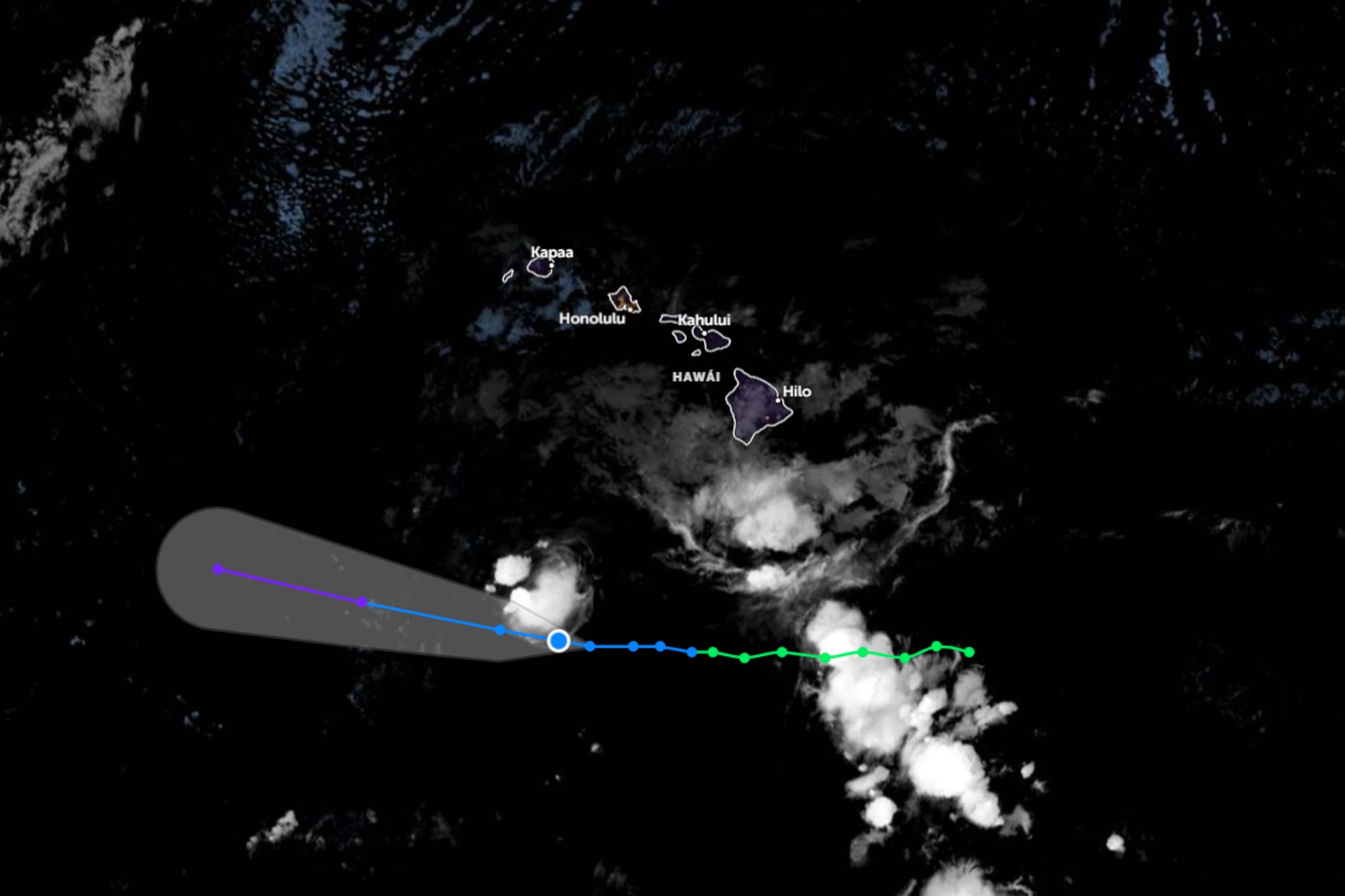 Hawái atraviesa un escenario meteorológico inusual al recibir el impacto de dos sistemas tropicales en menos de dos semanas
