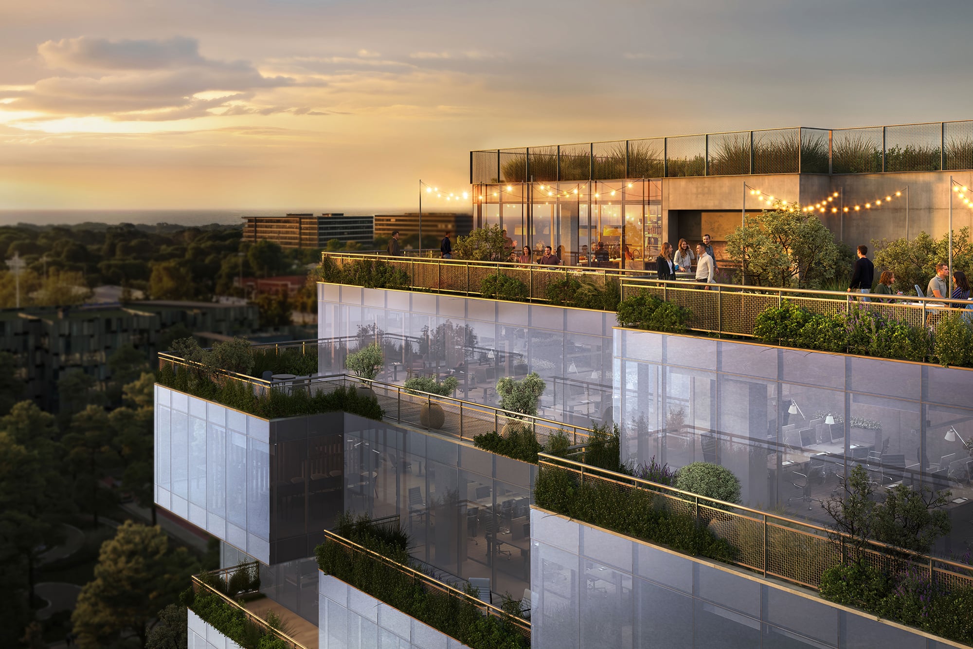 Las oficinas tendrán superficies de entre 300 y 1200 m² y estarán disponibles tanto para la venta como para el alquiler