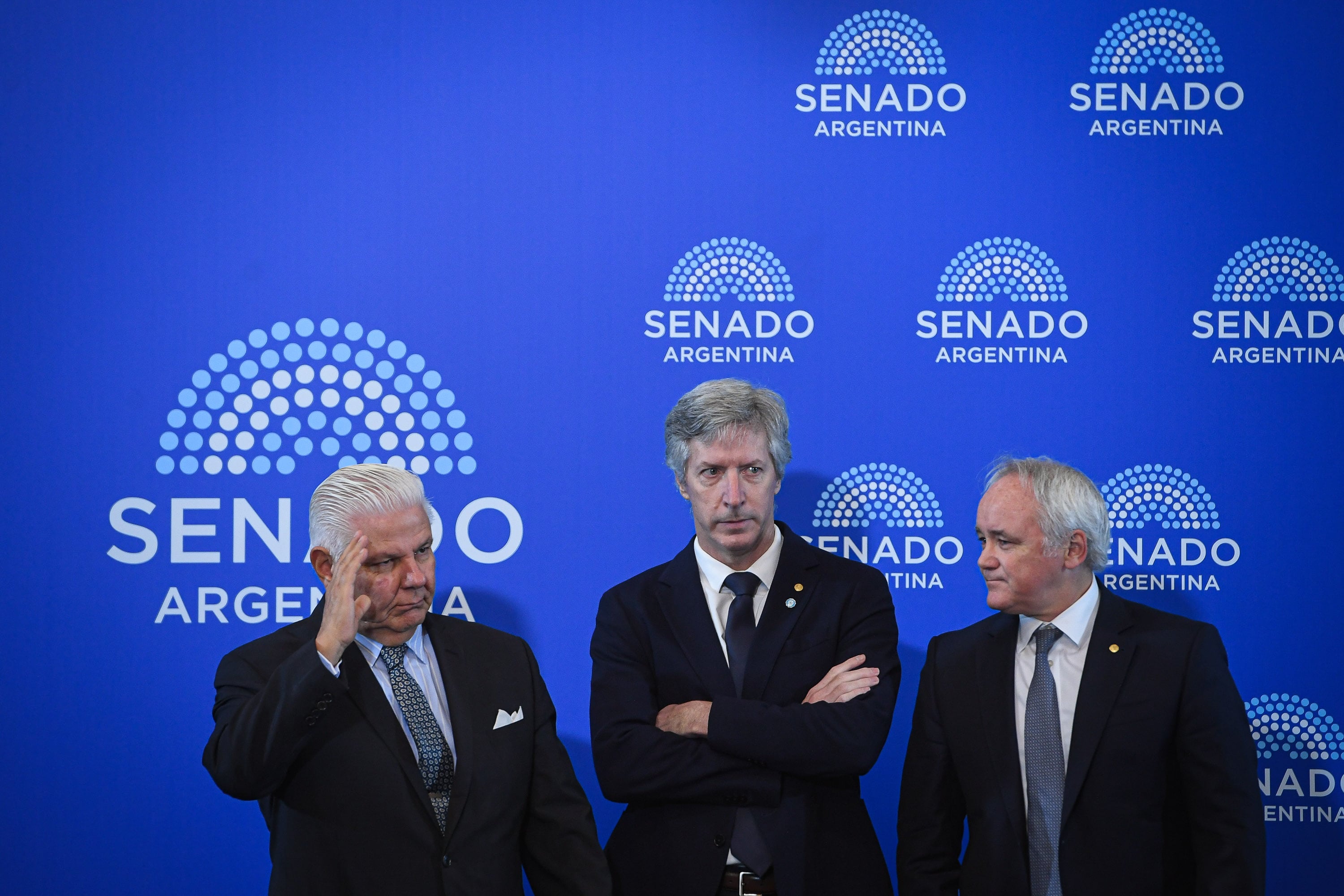 El presidente del Banco Central, Santiago Bausilli, en el Senado este miércoles