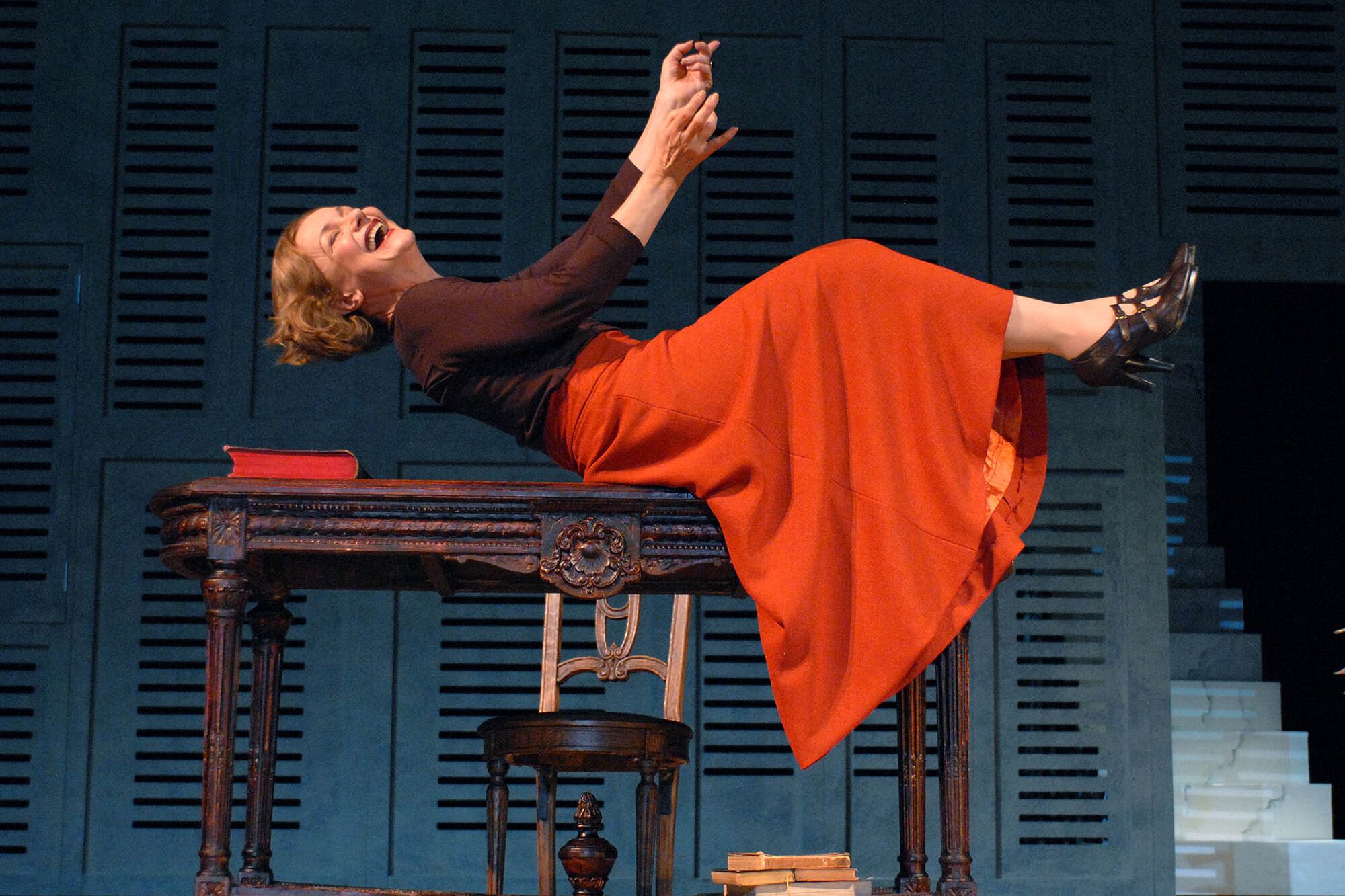 Marilú Marini en Invenciones, el trabajo que dio vida a un texto de Silvina Ocampo y que contó con dirección de Alejandro Maci y escenografía de Oria Puppo