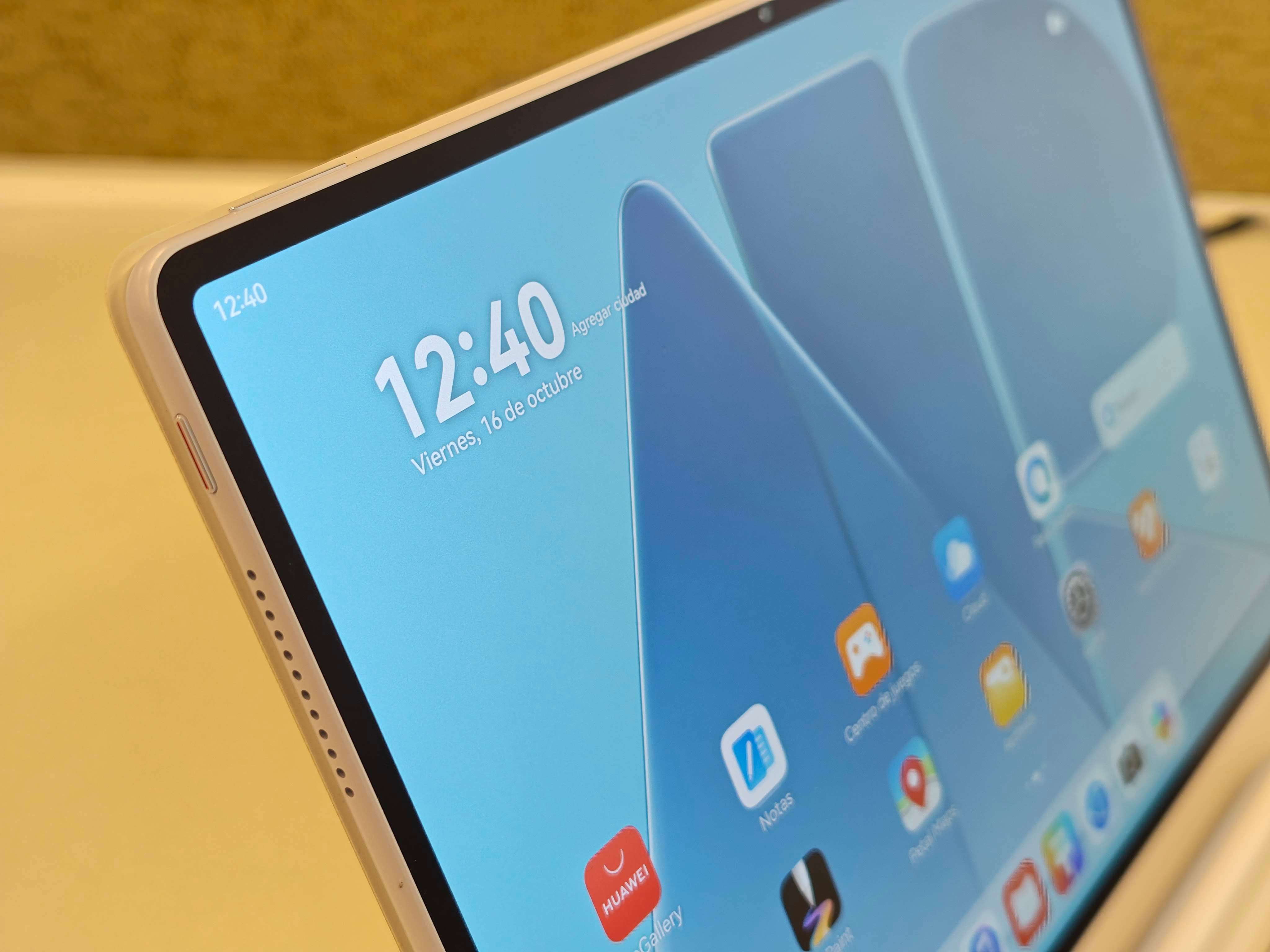 En la Huawei MatePad Air hay seis parlantes para lograr un sonido estéreo uniforme