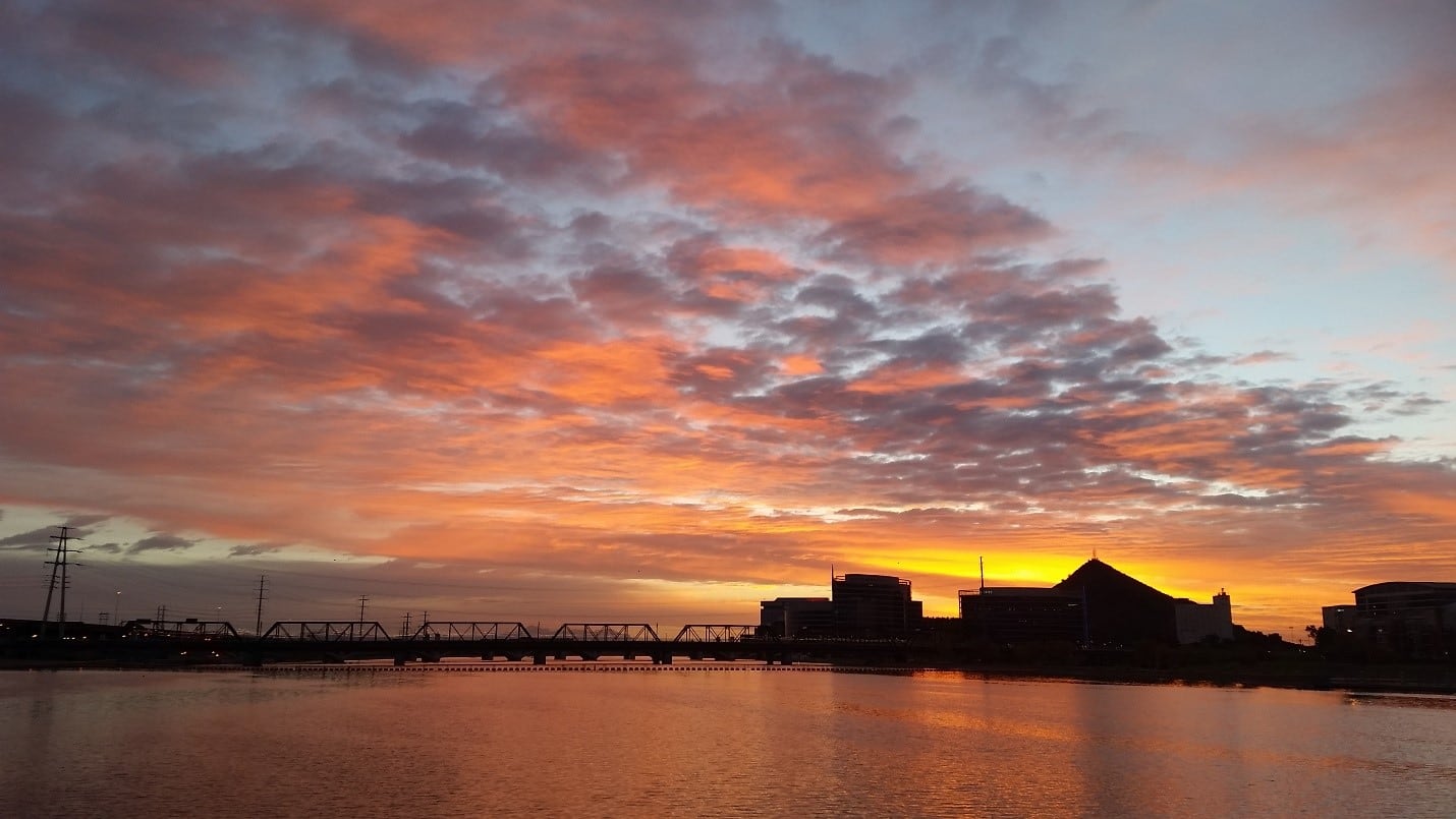 El Lago de Tempe fue construido para evitar inundaciones en la ciudad (Gobierno de Tempe)
