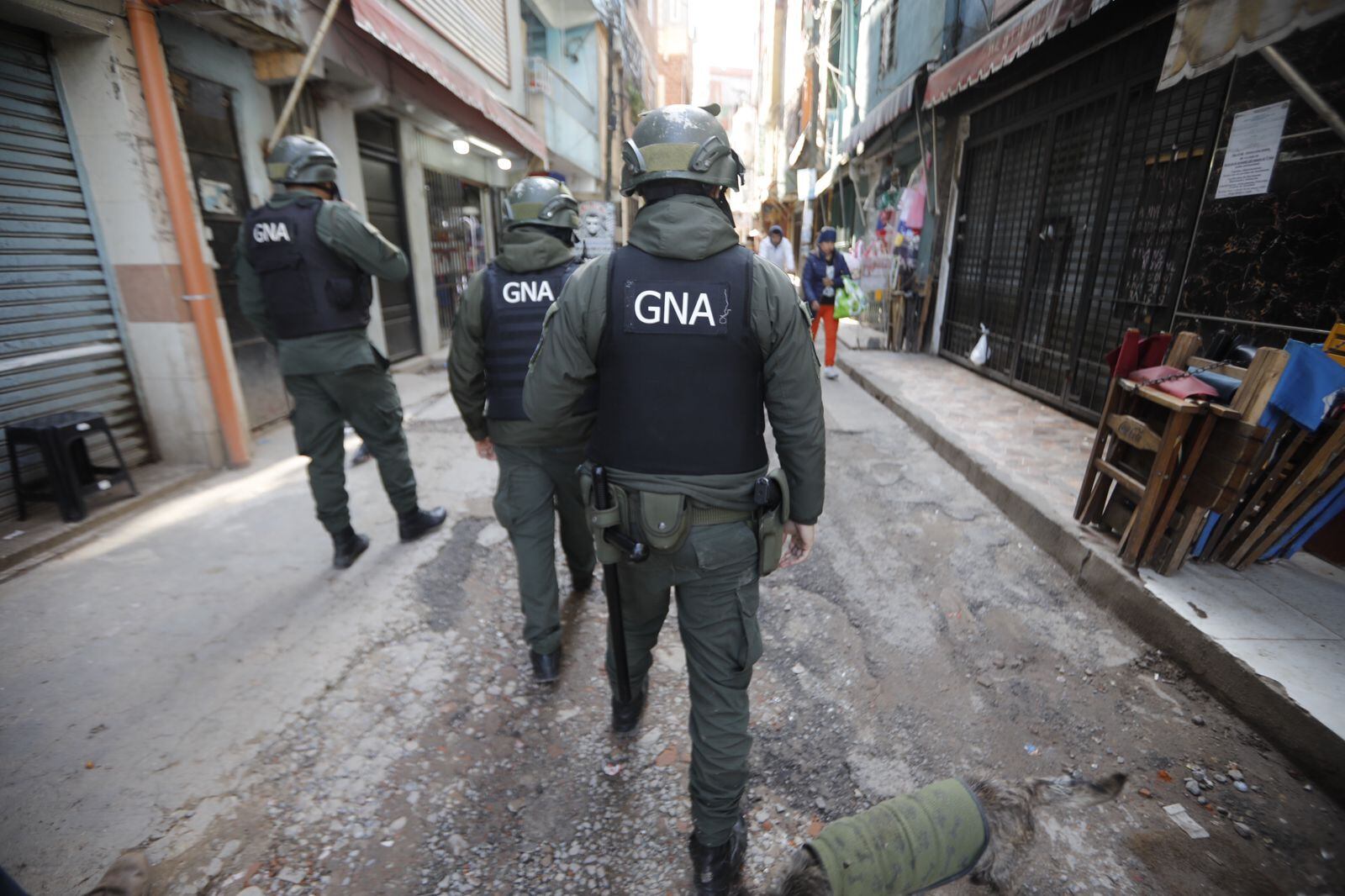 La Gendarmería Nacional estuvo hasta hoy a cargo de la seguridad en la villa 1-11-14