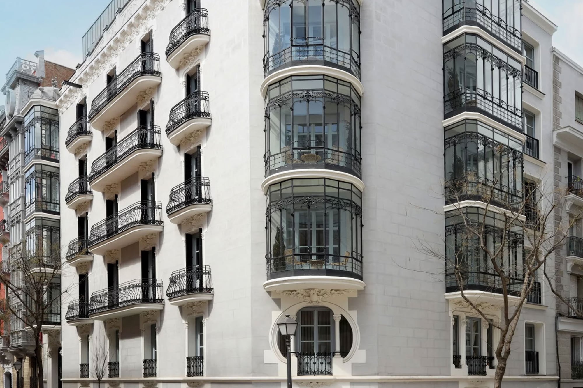 El edificio está ubicado en el exclusivo barrio de Salamanca