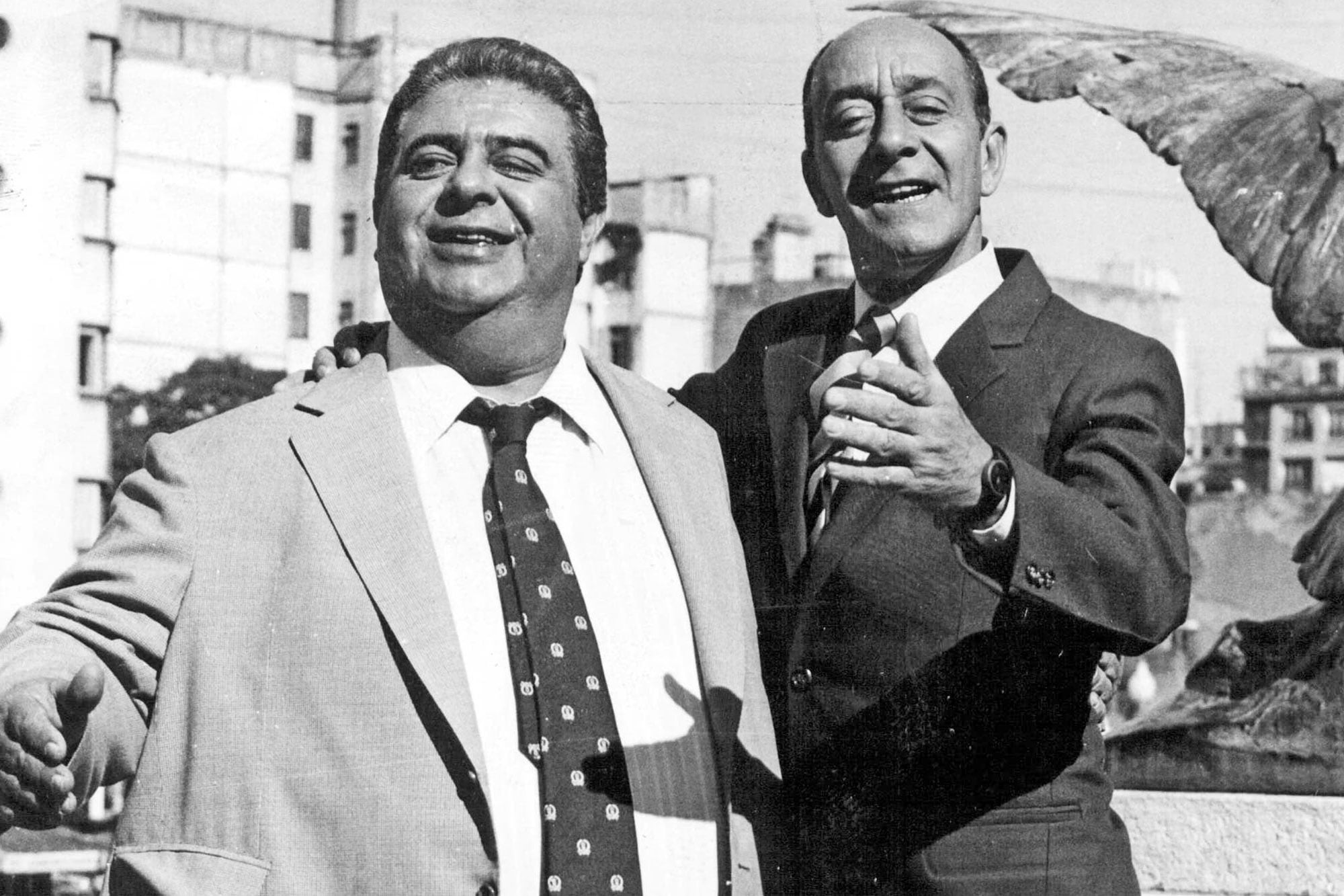 Jorge Porcel junto a Alberto Olmedo