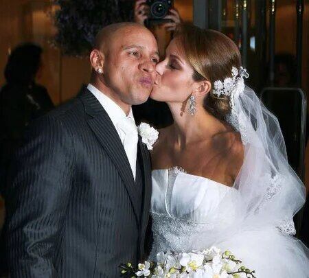 Roberto Carlos y Mariana Luccon se casaron en 2009