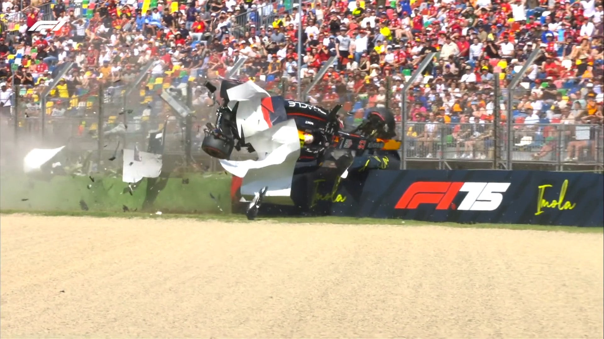 Yuki Tsunoda tuvo uno de los peores accidentes del último tiempo en la qualy del GP de Emilia-Romagna