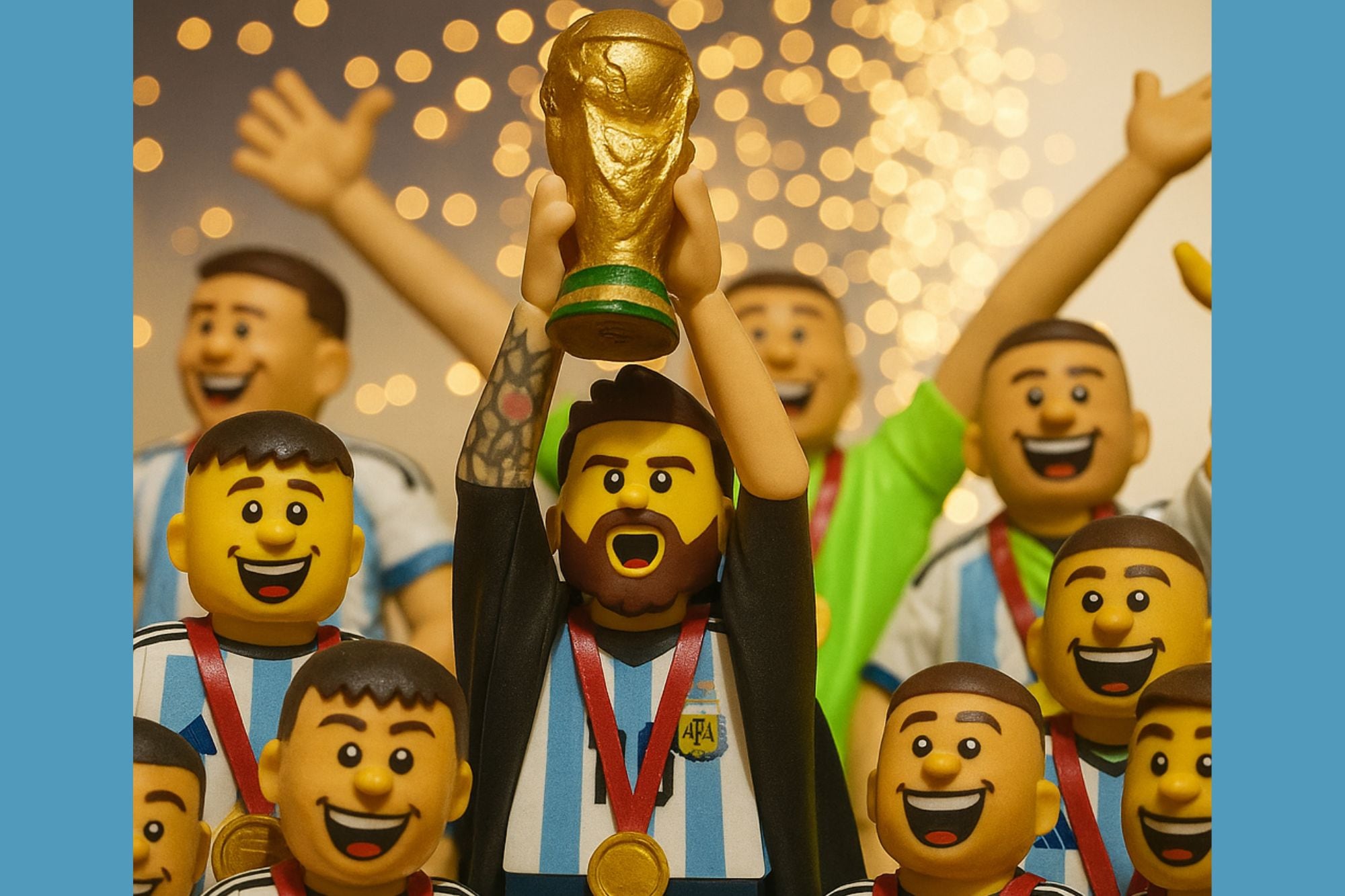 Así se vería Messi en la final del mundo, en el