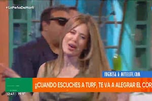 La reacción de Jesica Cirio en La Peña de Morfi en pleno escándalo por el video de Martín Insaurralde en un yate en Marbella