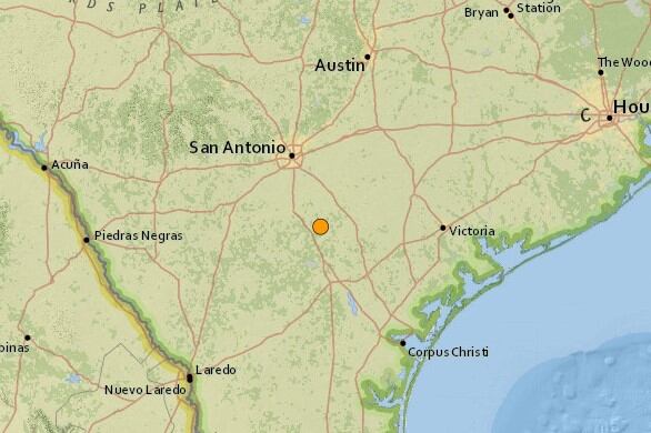 Uno de los sismos más fuertes de las últimas horas en territorio continental de Estados Unidos ocurrió cerca de Falls City, Texas