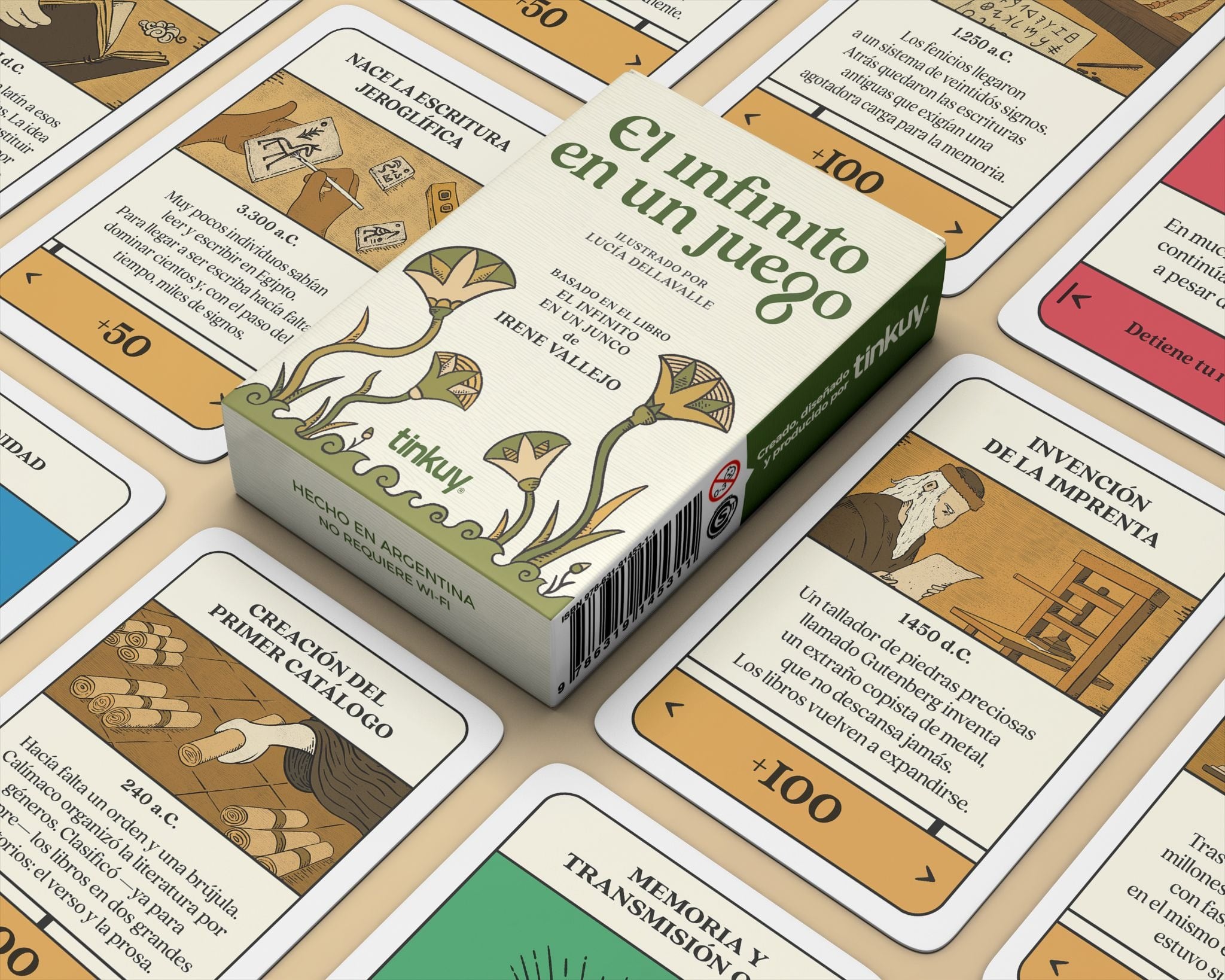 Del papiro a la invención de la imprenta, de la edición artesanal al boom digital: el juego atraviesa todas las épocas