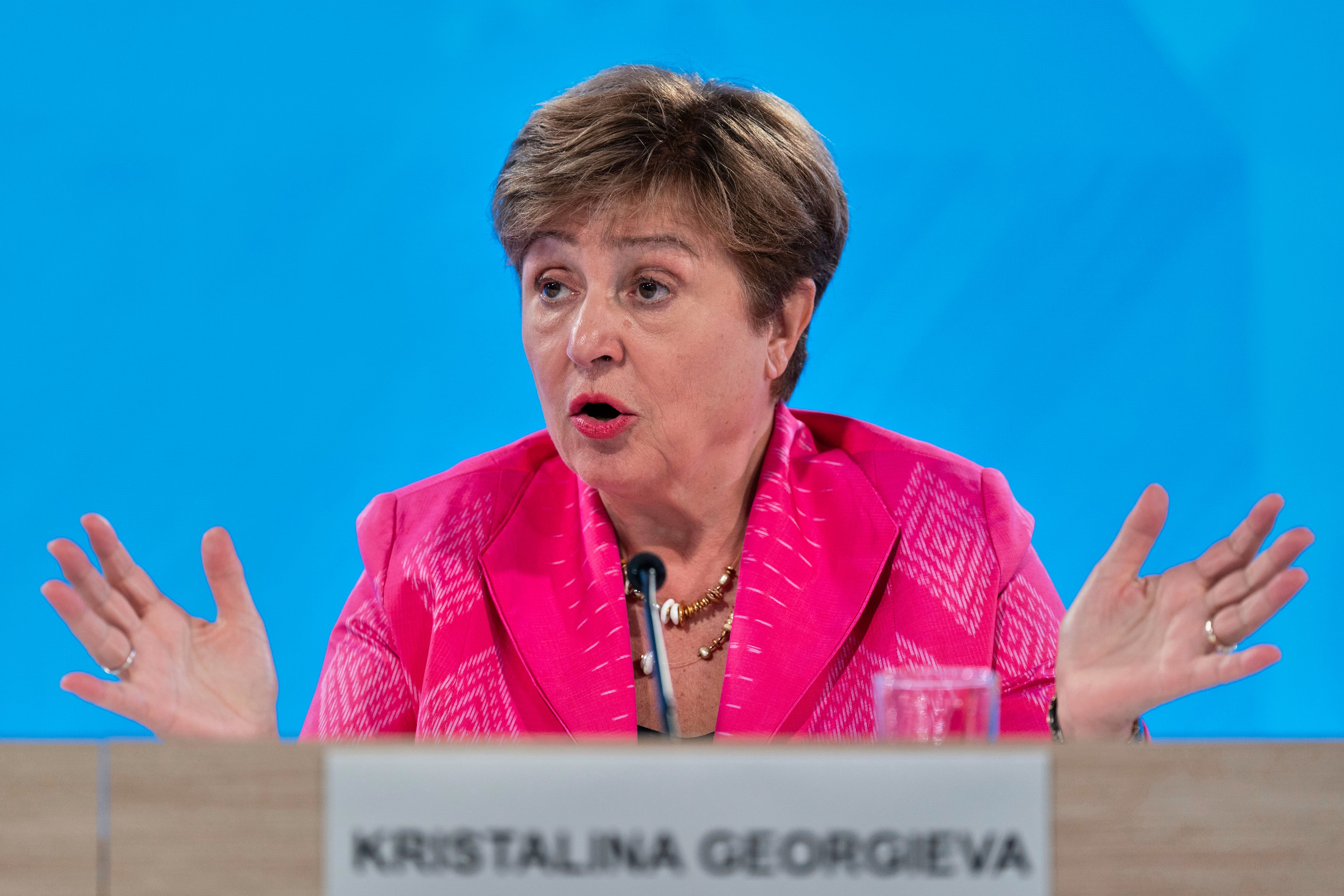 La directora gerenta del Fondo Monetario Internacional (FMI), Kristalina Georgieva