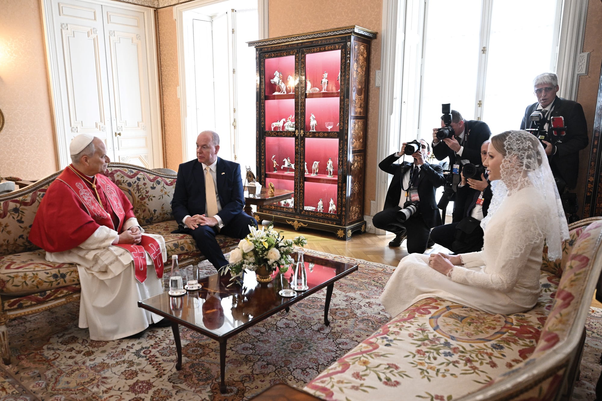 Charlene se mostró en todo momento muy emocionada