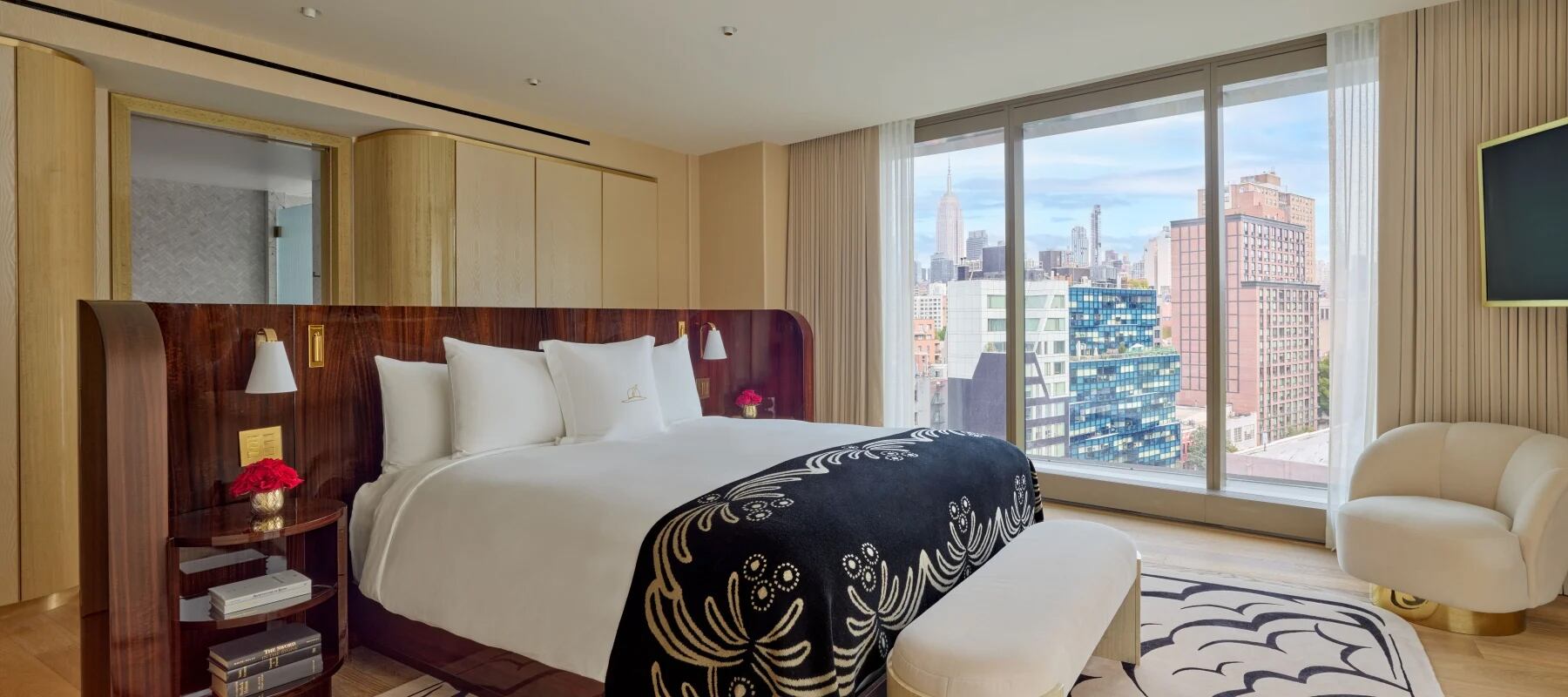 Una de las suites del hotel en Nueva York