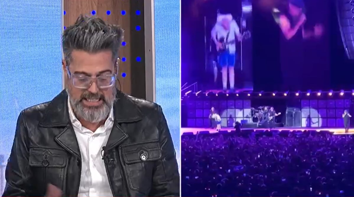 Rolando Barbano sufrió el robo de su teléfono celular en el concierto de ACDC en River