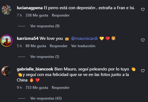 Las reacciones en redes sociales al posteo de Mauro Icardi