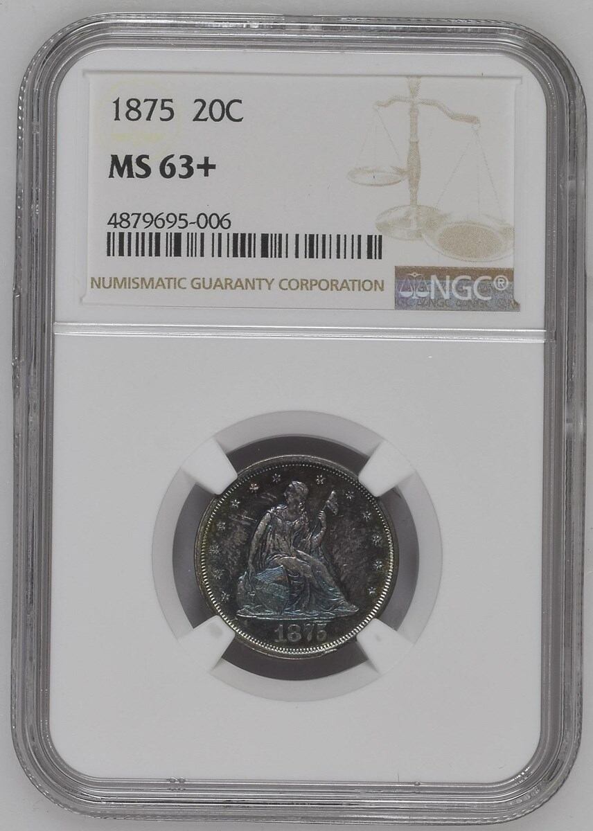 El récord de subasta de una 1875-S fue por US$73.600.