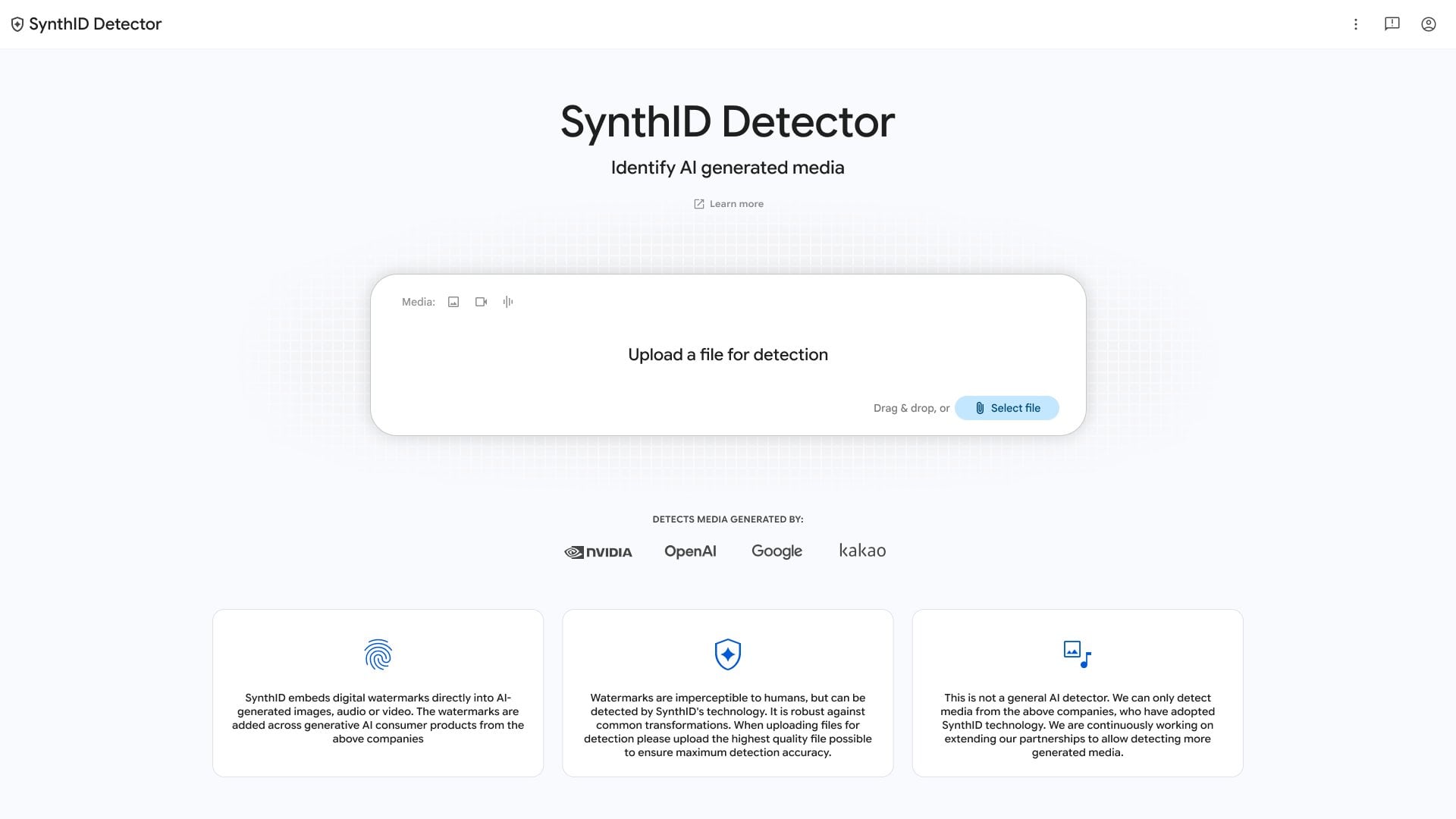 Google lanza una herramienta web para identificar fotos, videos y audios generados con IA