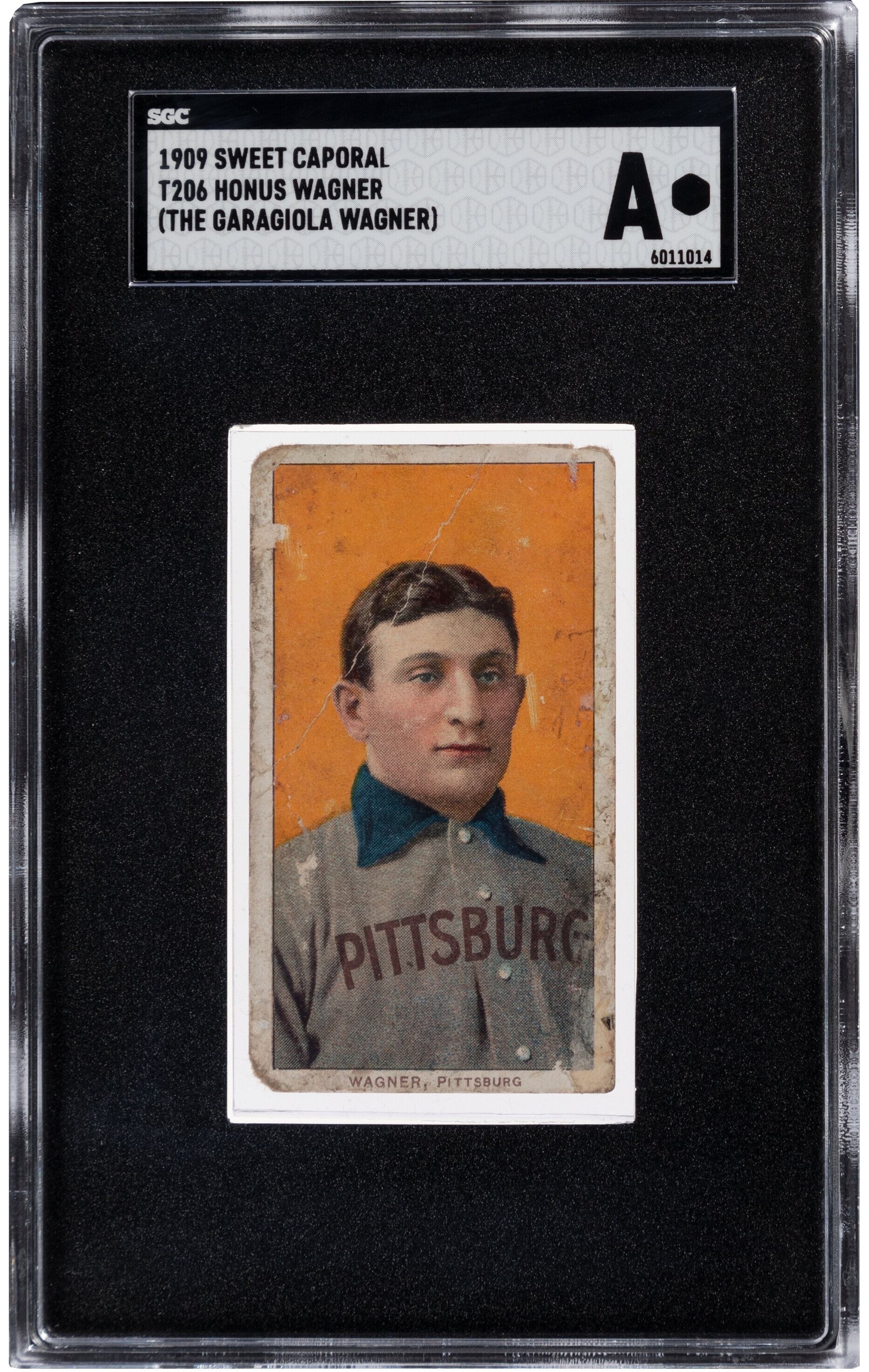 La tarjeta de béisbol 1909 T206 Honus Wagner fue vendida por US$2,5 millones