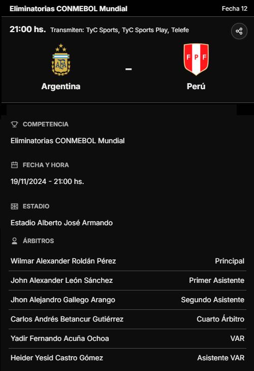 La previa de Argentina vs. Perú, por las eliminatorias sudamericanas al Mundial 2026