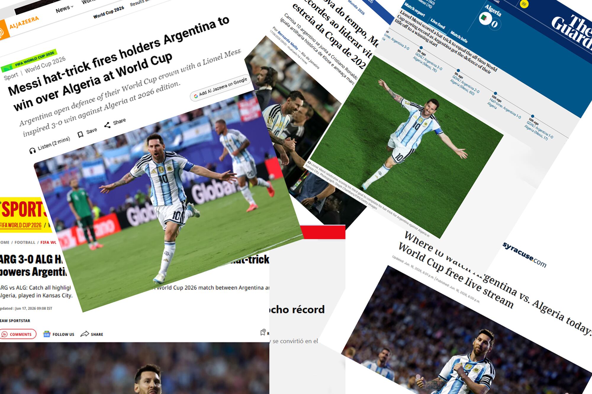 Mundial 2026: los medios internacionales se hacen eco de la actuación de Messi ante Argelia