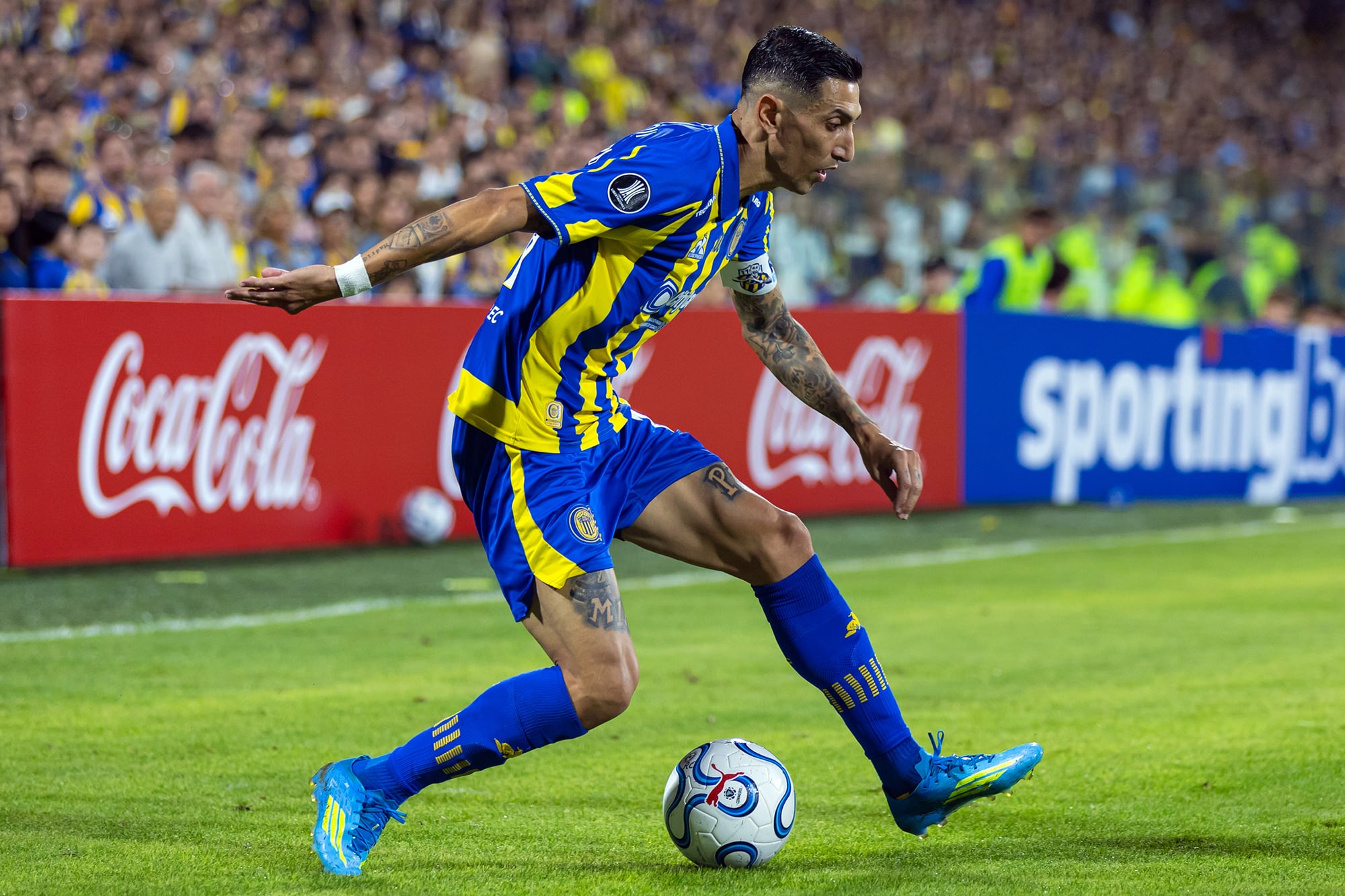 Ángel Di María la rompió otra vez para Rosario Central, que tuvo 26 remates, pero no hizo ni un gol