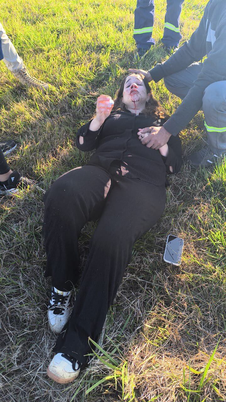 La foto de Rocío Bonacci tras el accidente