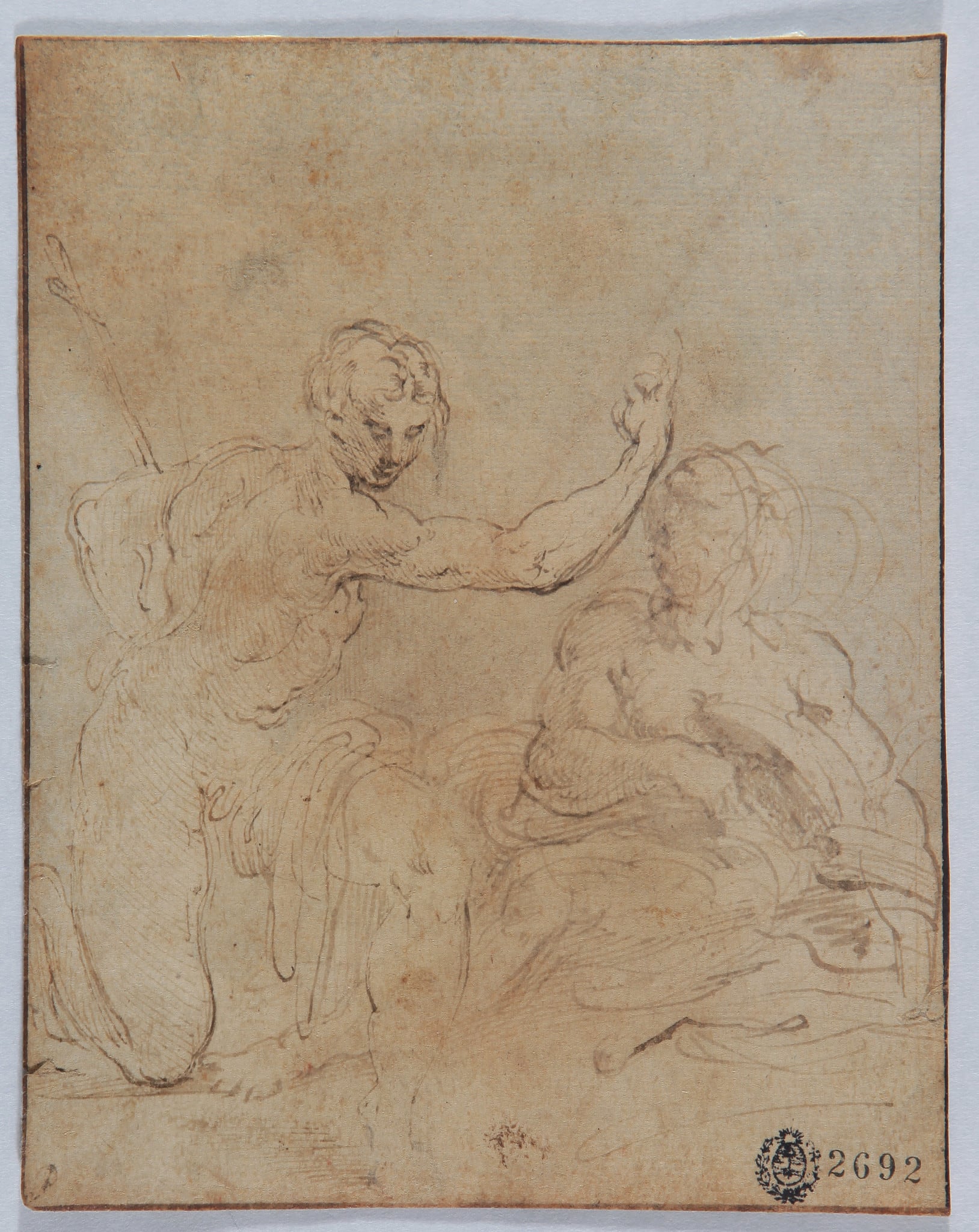 Francesco Mazzola, llamado Parmigianino. Estudio para