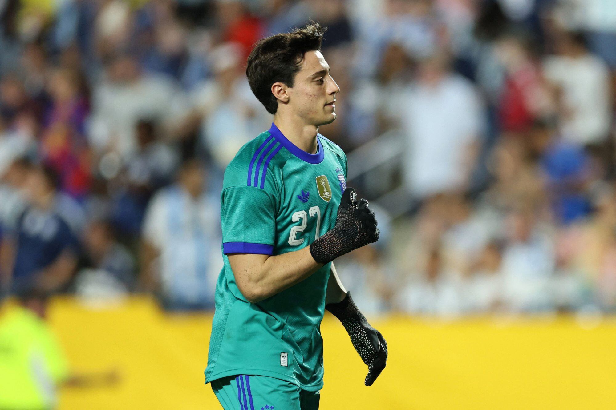 Santiago Beltrán, el otro de los tres futbolistas que en el amistoso frente a Honduras tuvieron su primera participación en el seleccionado;