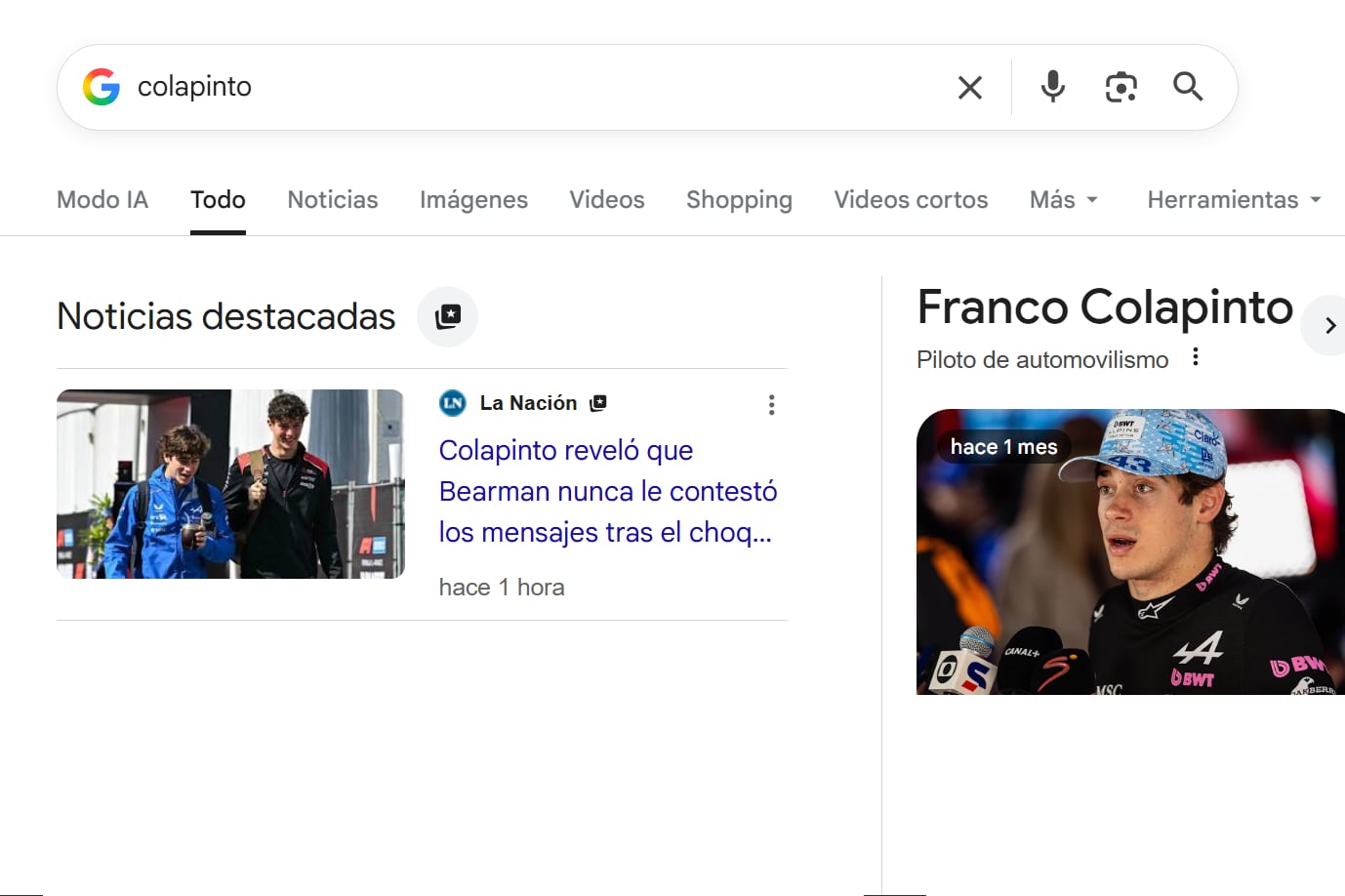 Haga clic en el icono ubicado junto a Noticias destacadas