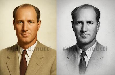 El nazi Friedrich Kadgien durante los primeros años 50, tras su paso por Brasil. No estaba en el radar de los cazanazis locales, y ni siquiera figuraba en los archivos desclasificados por Estado argentino