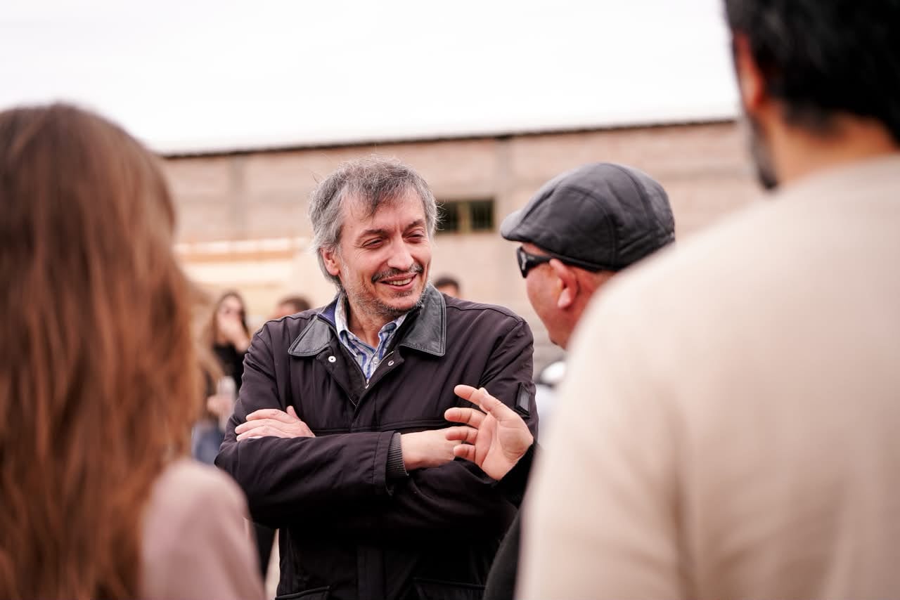 Máximo Kirchner, en el comienzo de su recorrida por San Juan