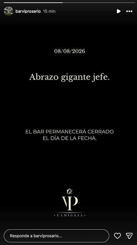 El comunicado del bar de la familia Messi