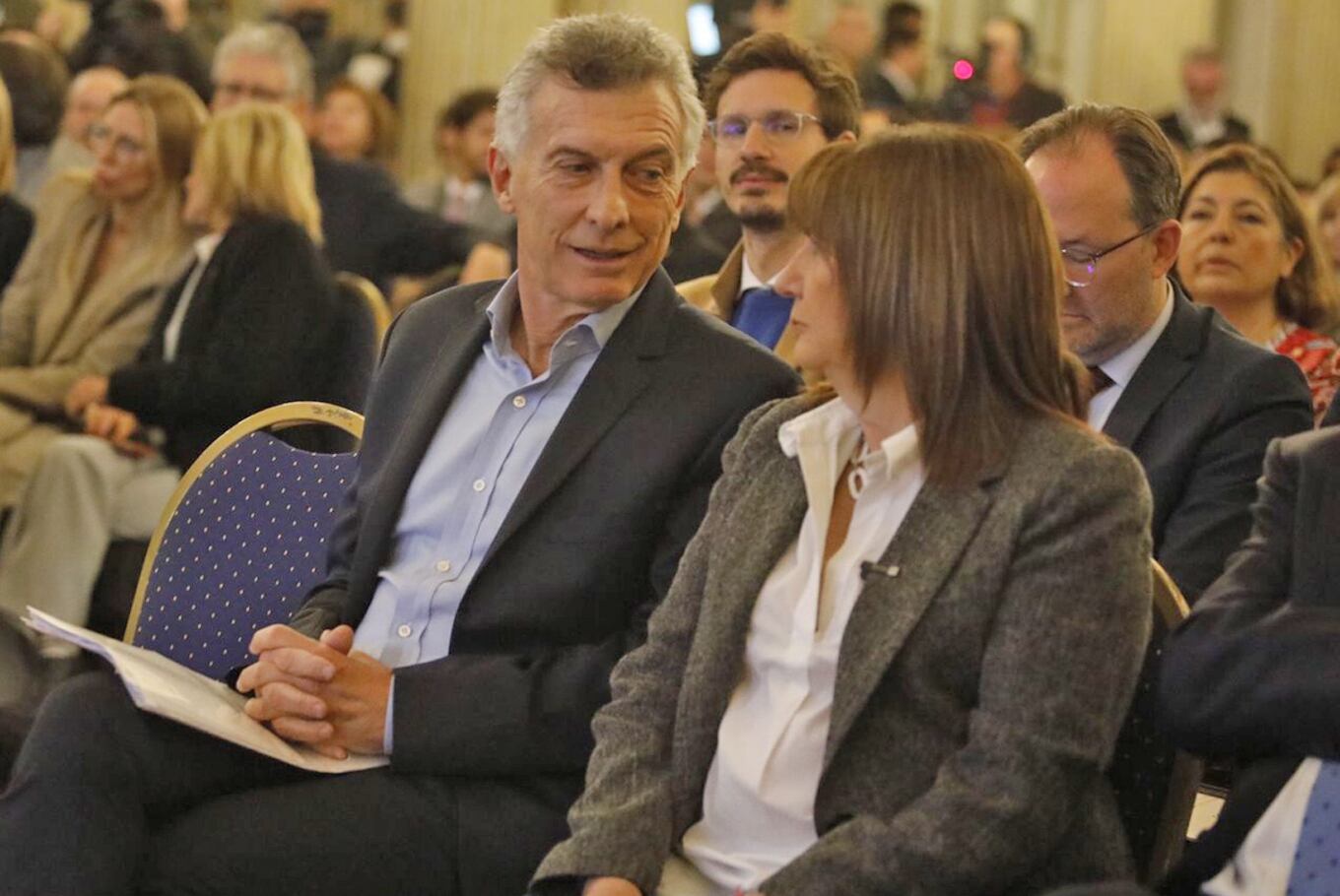 Bullrich y Macri, durante la campaña electoral de 2023