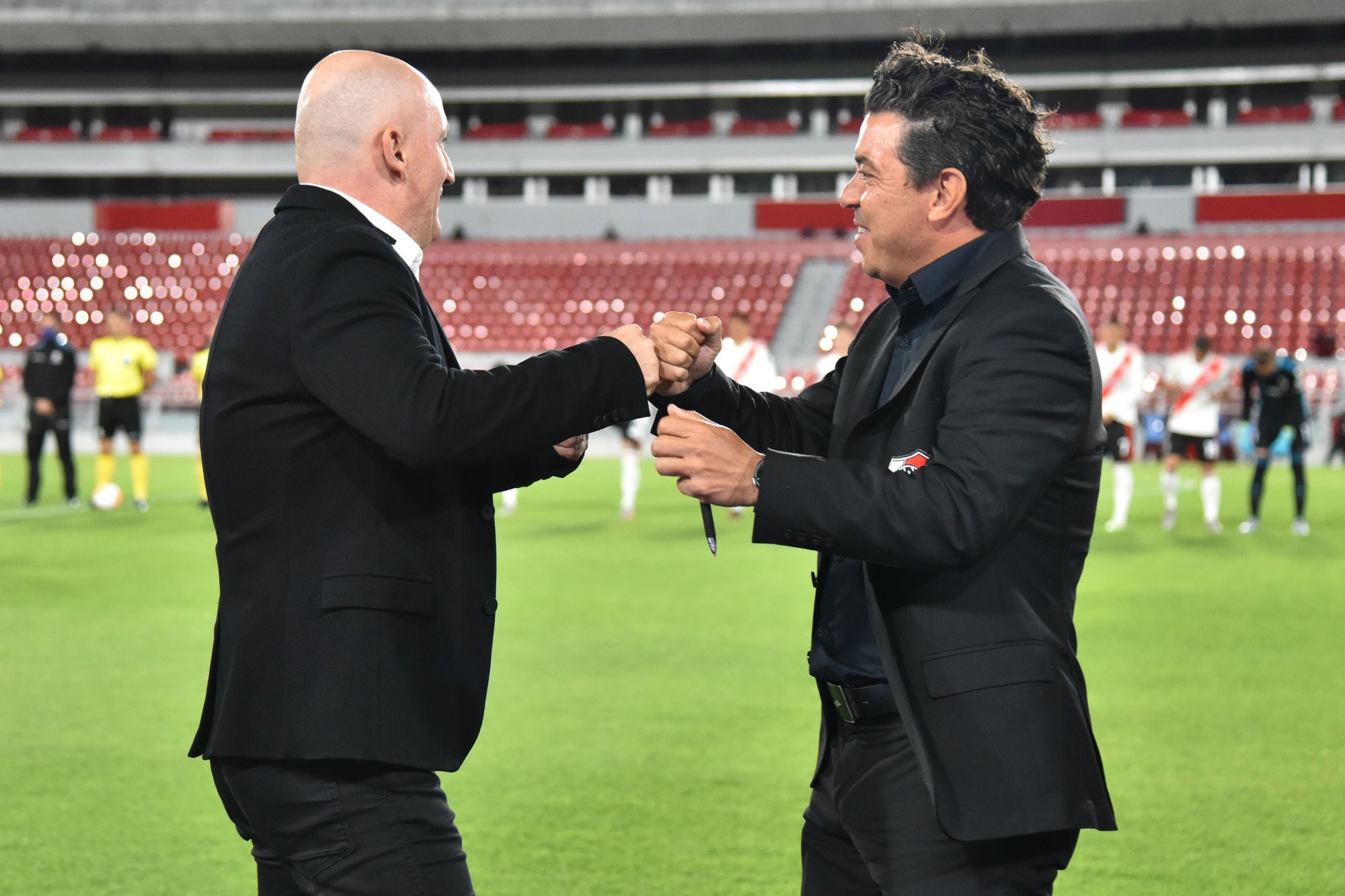 Además de eliminarlo en 2016, cuando fue técnico de Liga de Quito enfrentó a River por la fase de grupos de la Copa Libertadores 2020 y lo goleó 3-0 en Ecuador.