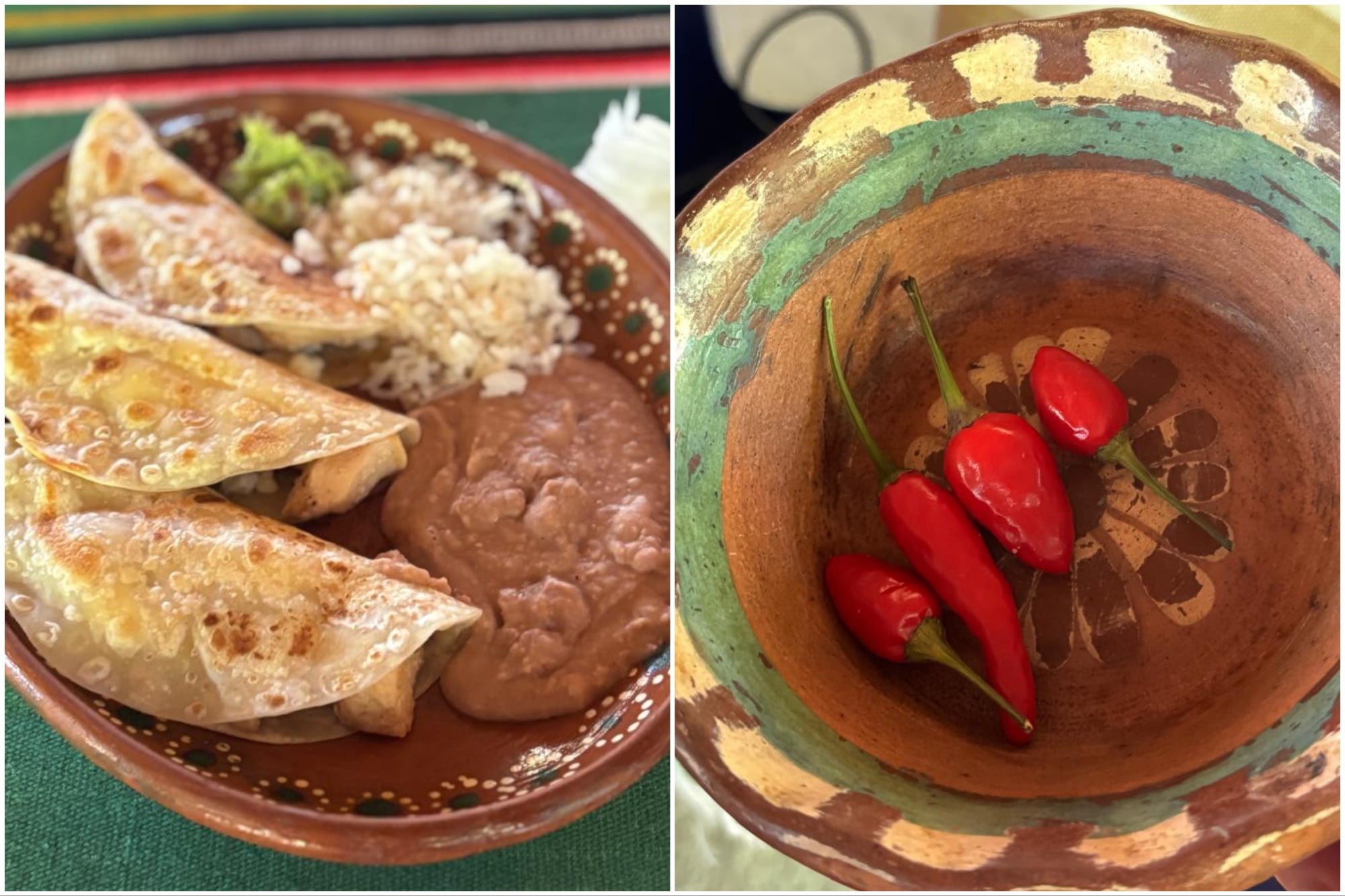 La quesadilla de harina y el ají picante