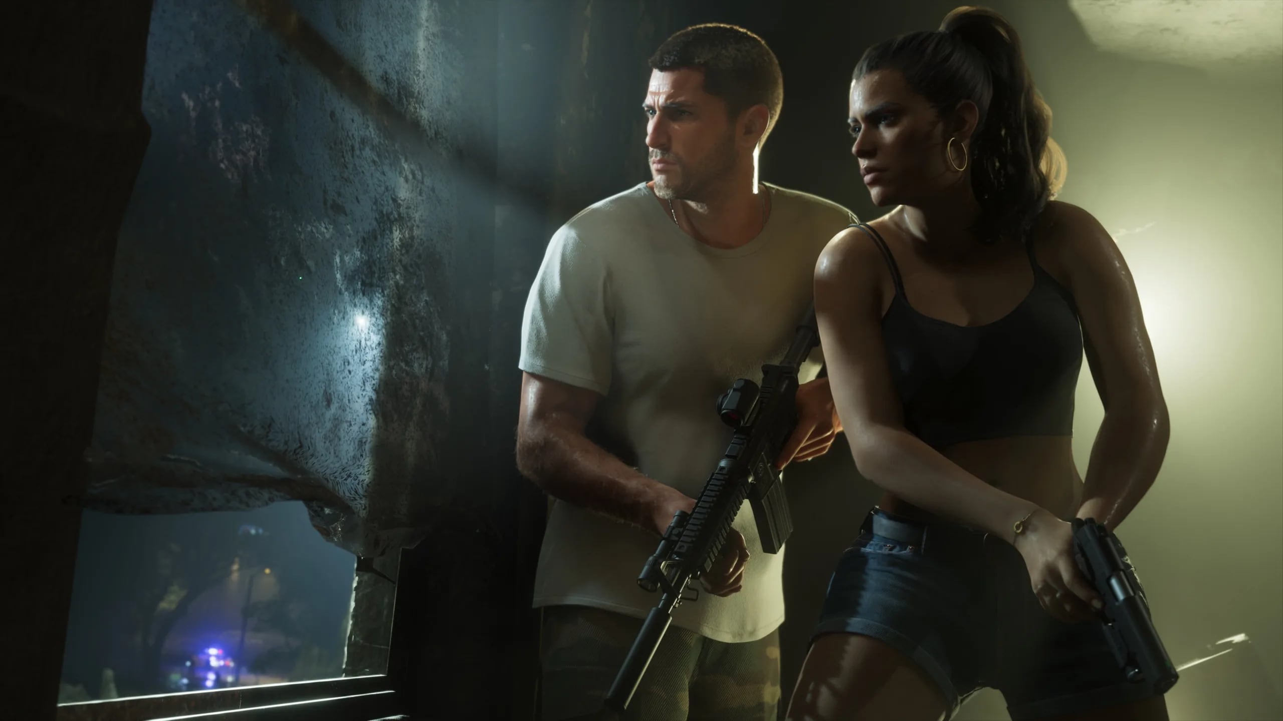 Jason y Lucía, los protagonistas de GTA 6, en su misión transmitida en exclusiva por Netflix