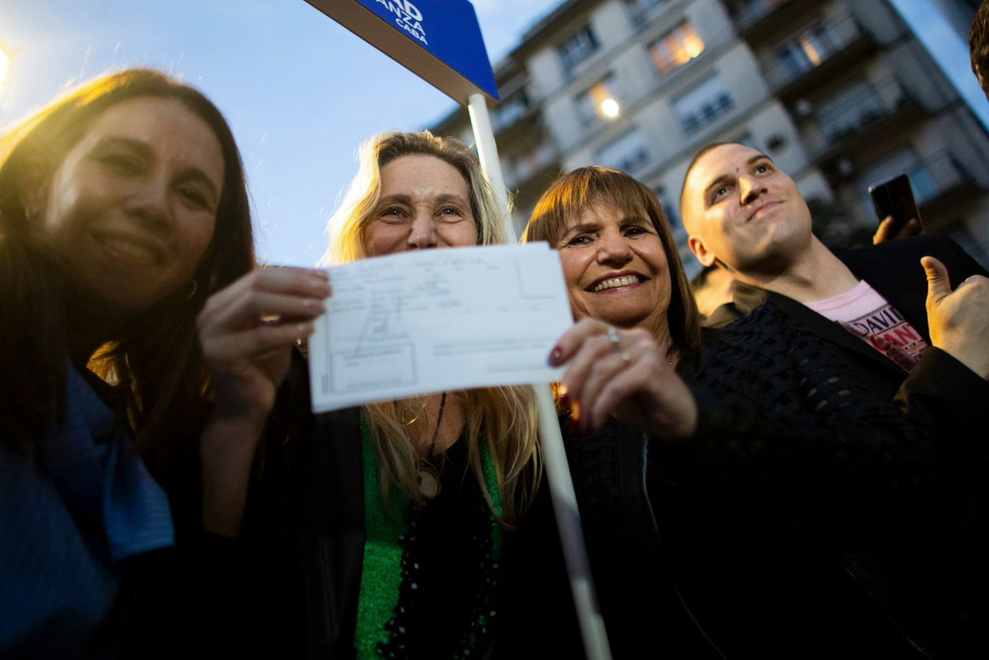 Pilar Ramírez, Karina Milei y Patricia Bullrich