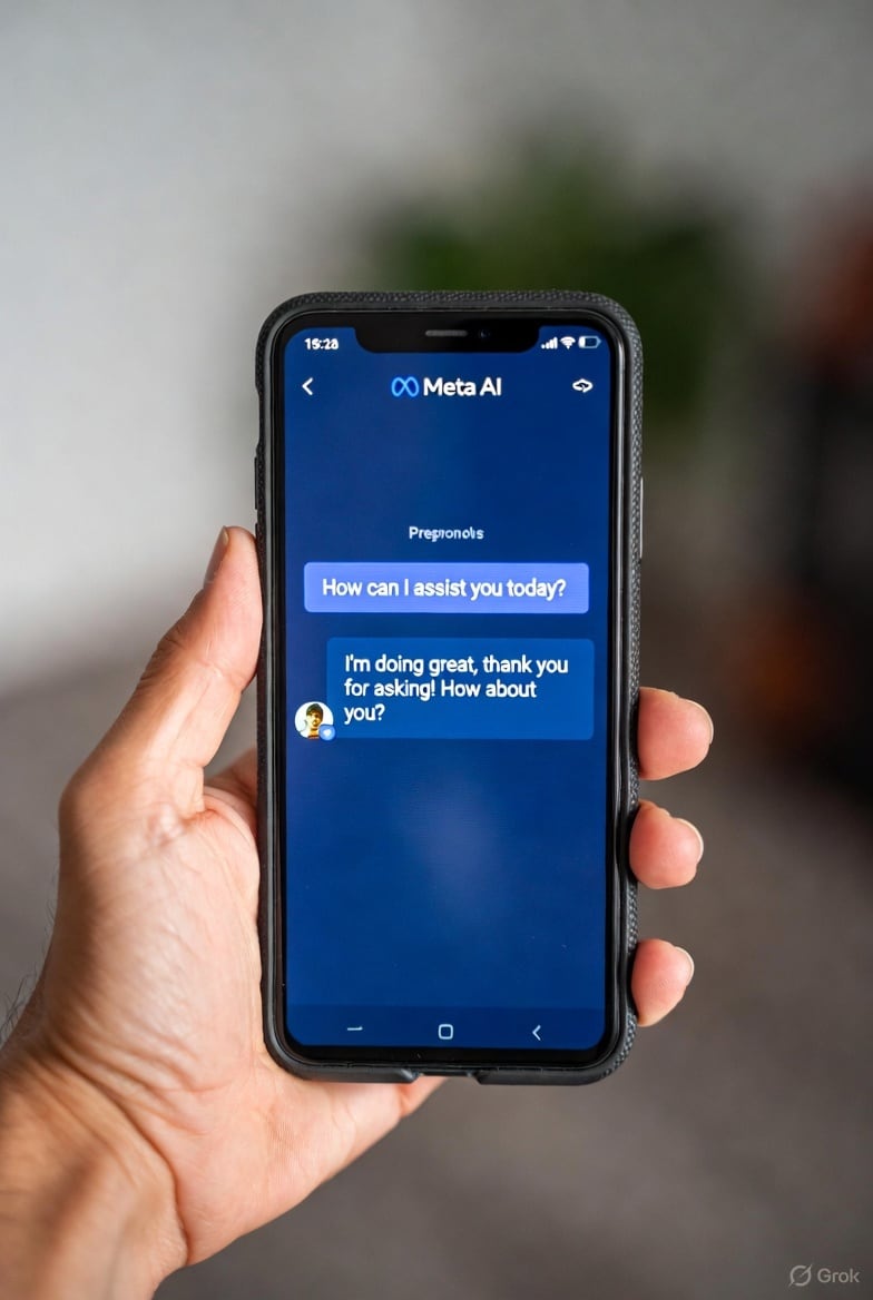 La aplicación de mensajería incorporó la inteligencia artificial rápidamente (Foto: Grok)